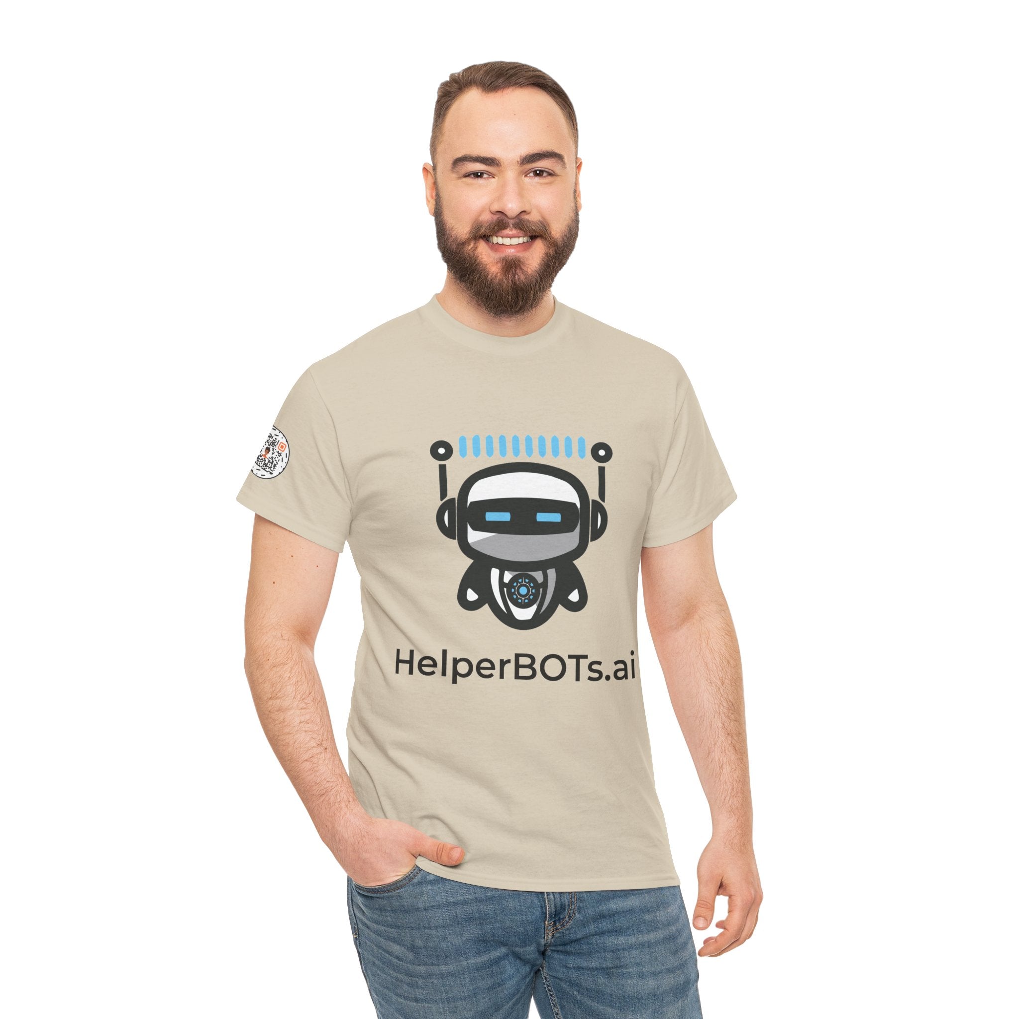 Unisex Productivity BOT Heavy Cotton Tee (Light Edition with Black Print)