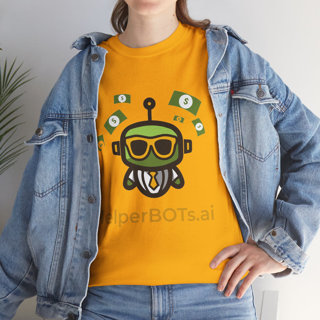 Unisex Financial BOT Heavy Cotton Tee (Light Edition with Gold Print)