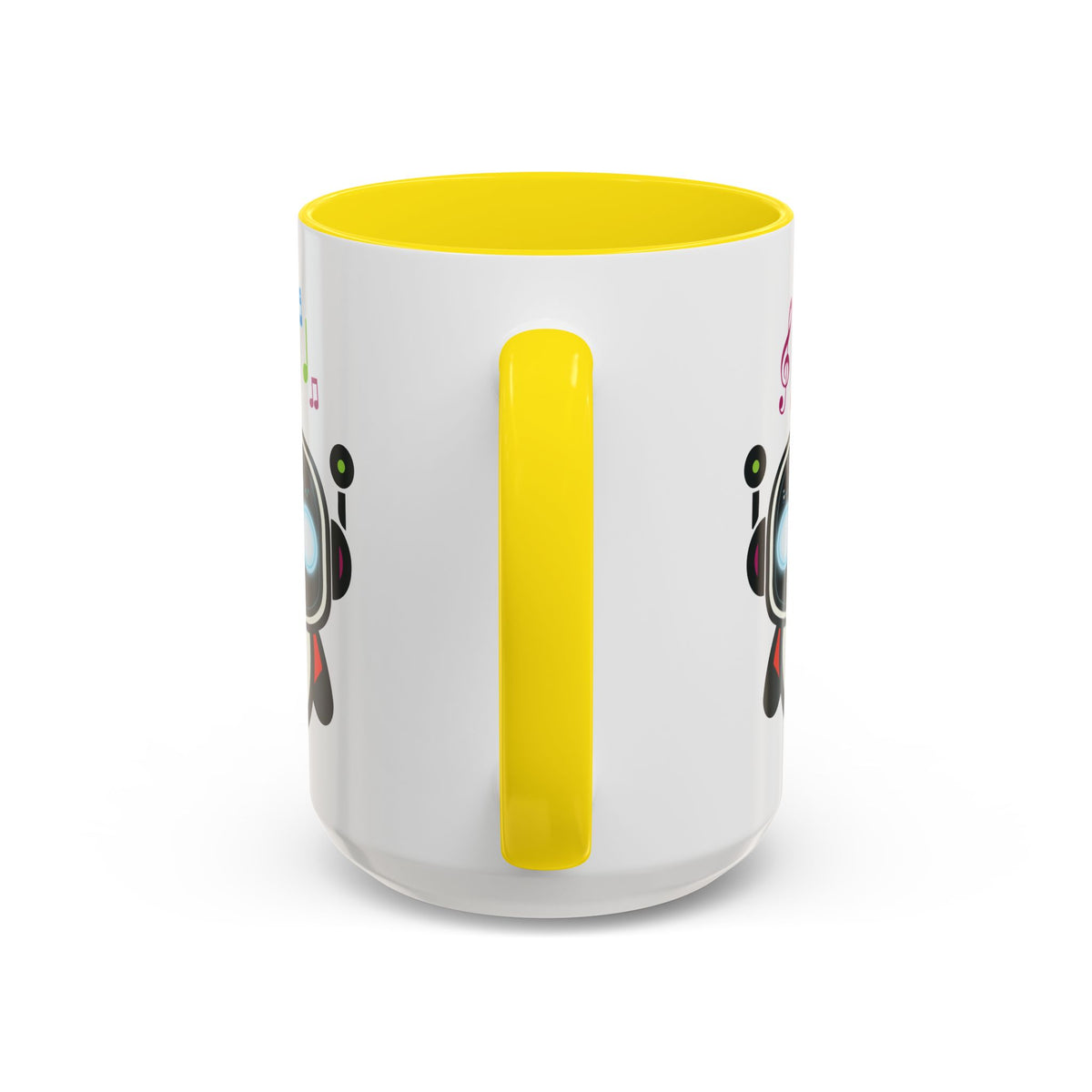 Music BOT Accent Coffee Mug (11, 15oz) (Light Edition with Black Print)