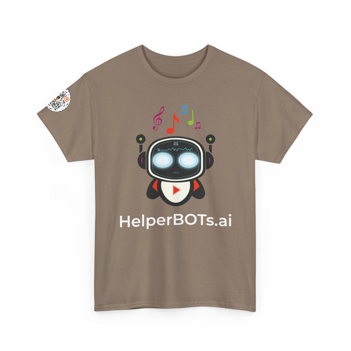 Unisex Music BOT Heavy Cotton Tee (Dark Edition with White Print)