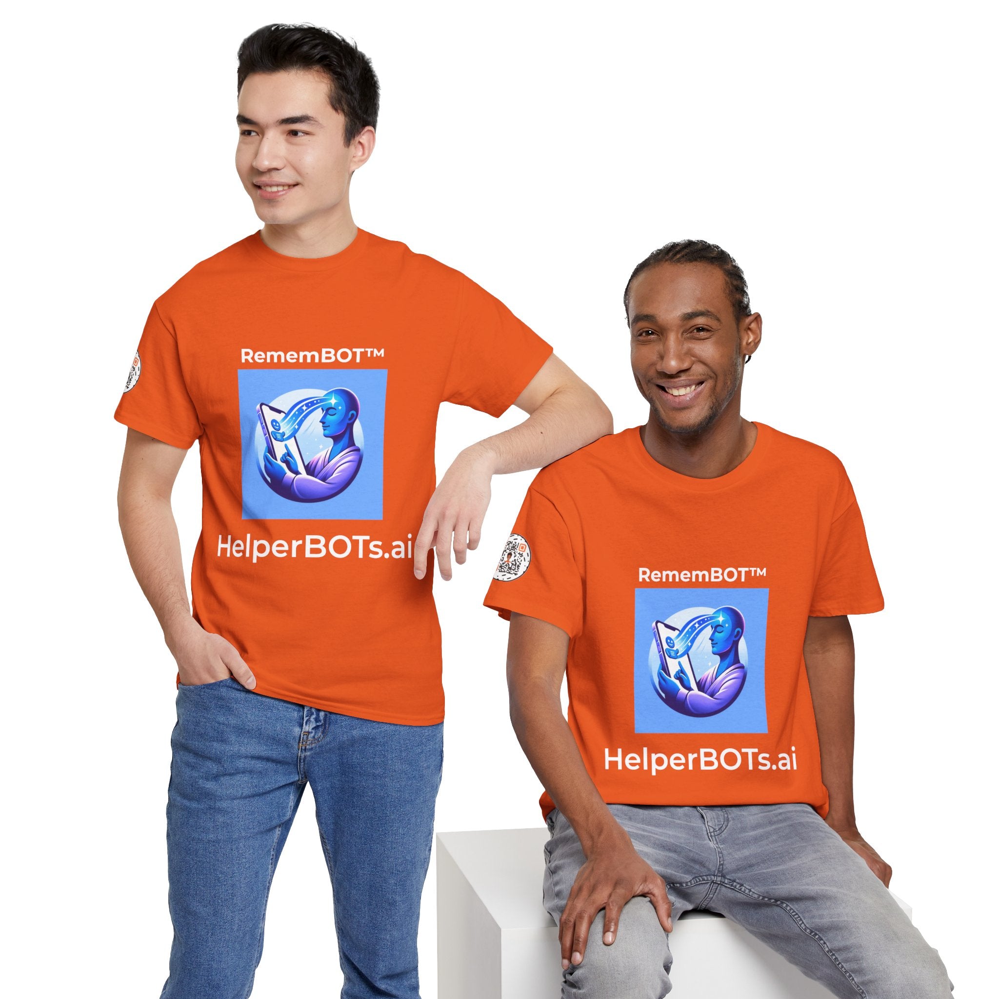 Unisex RememBOT™ Heavy Cotton Tee (Light Edition with White Lettering)