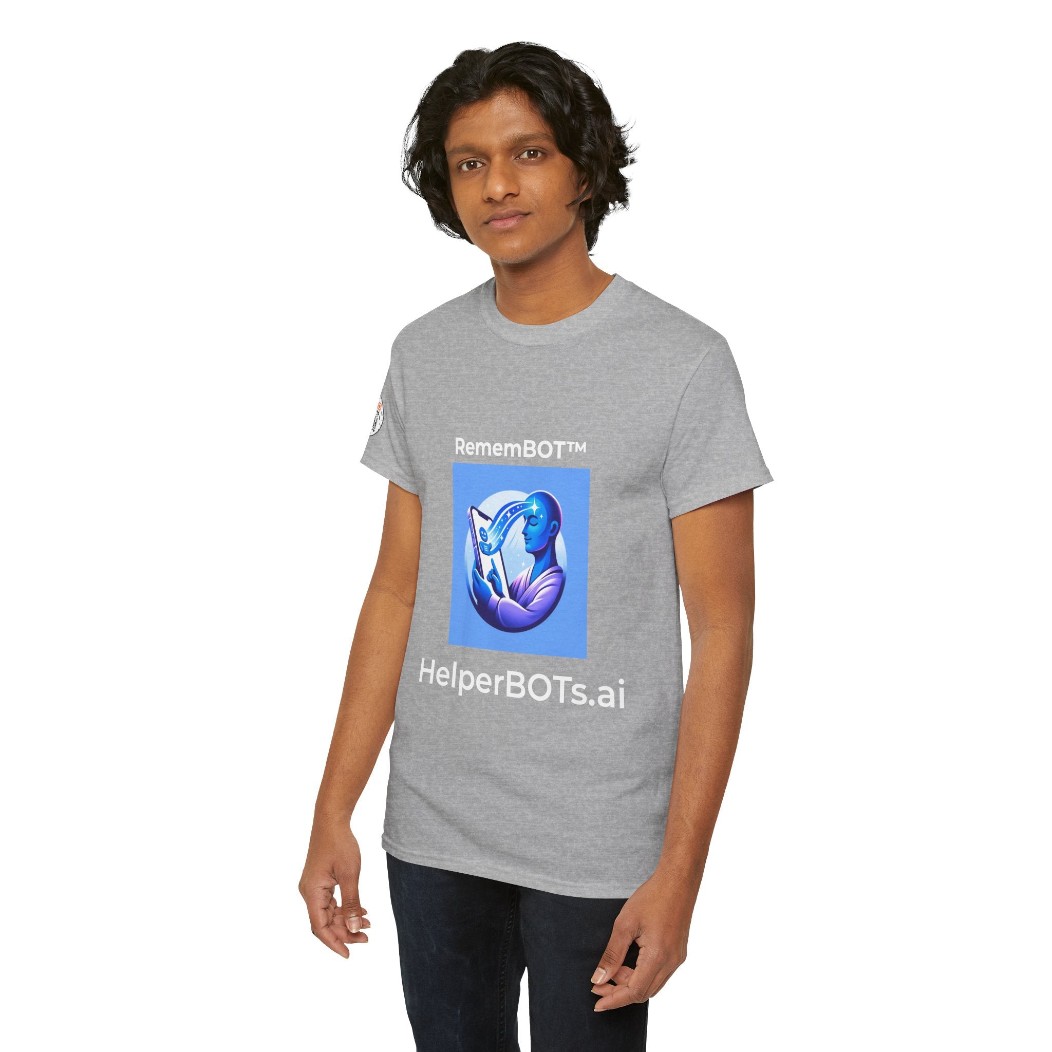 Unisex RememBOT™ Heavy Cotton Tee (Light Edition with White Lettering)