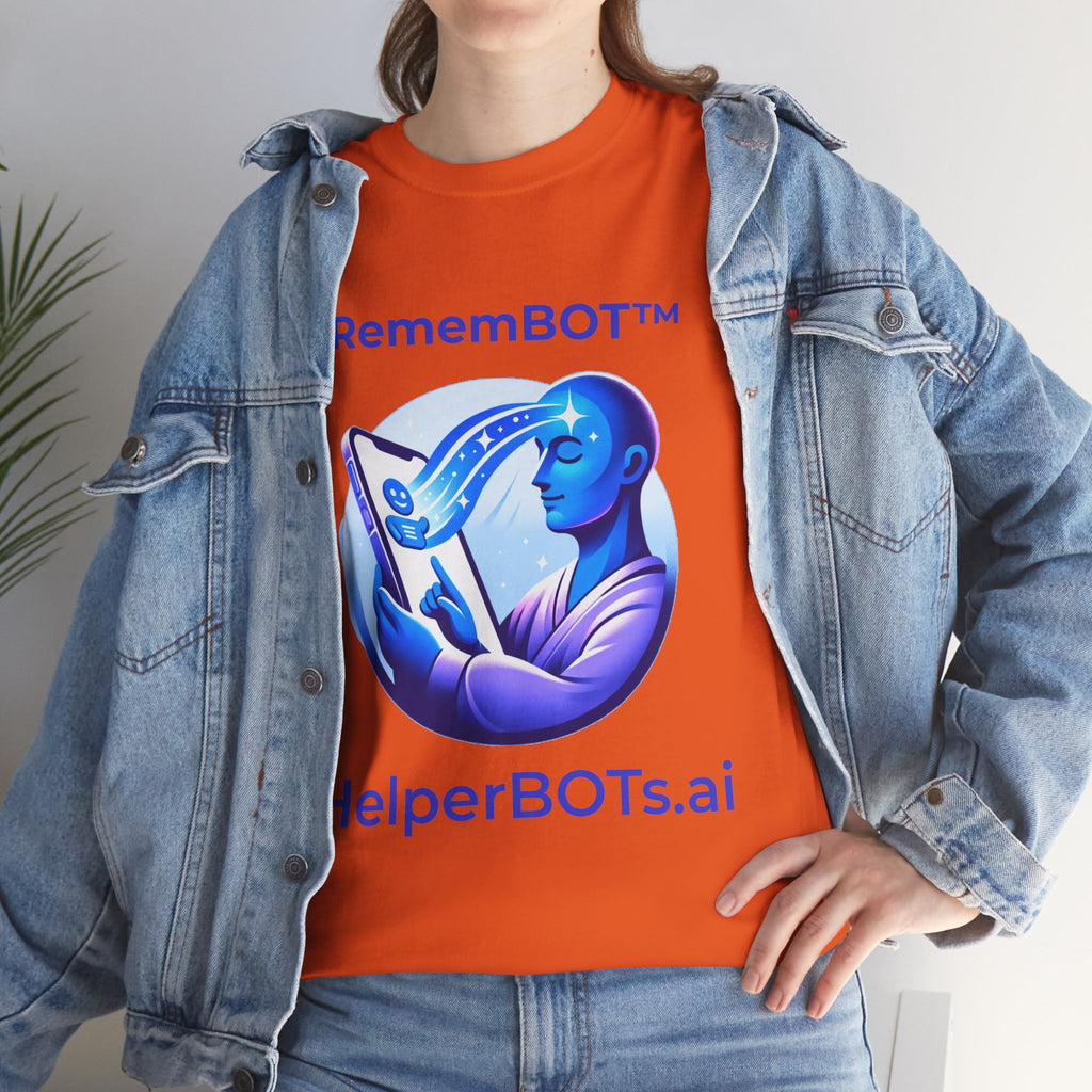 Unisex RememBOT™ Heavy Cotton Tee (Light Edition with Purple Print)