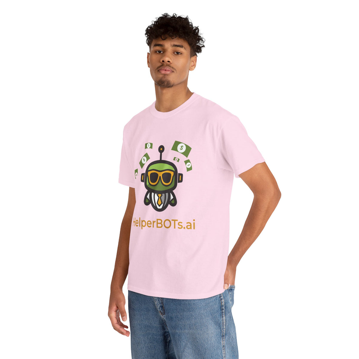 Unisex Financial BOT Heavy Cotton Tee (Light Edition with Gold Print)