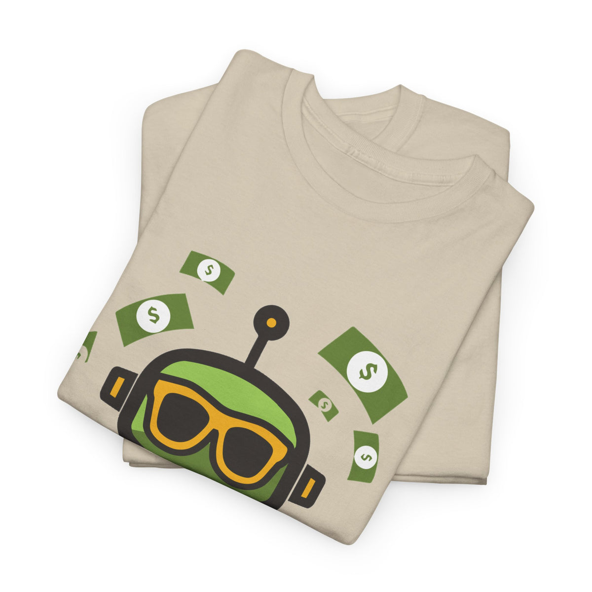 Unisex Financial BOT Heavy Cotton Tee (Dark Edition with White Print)