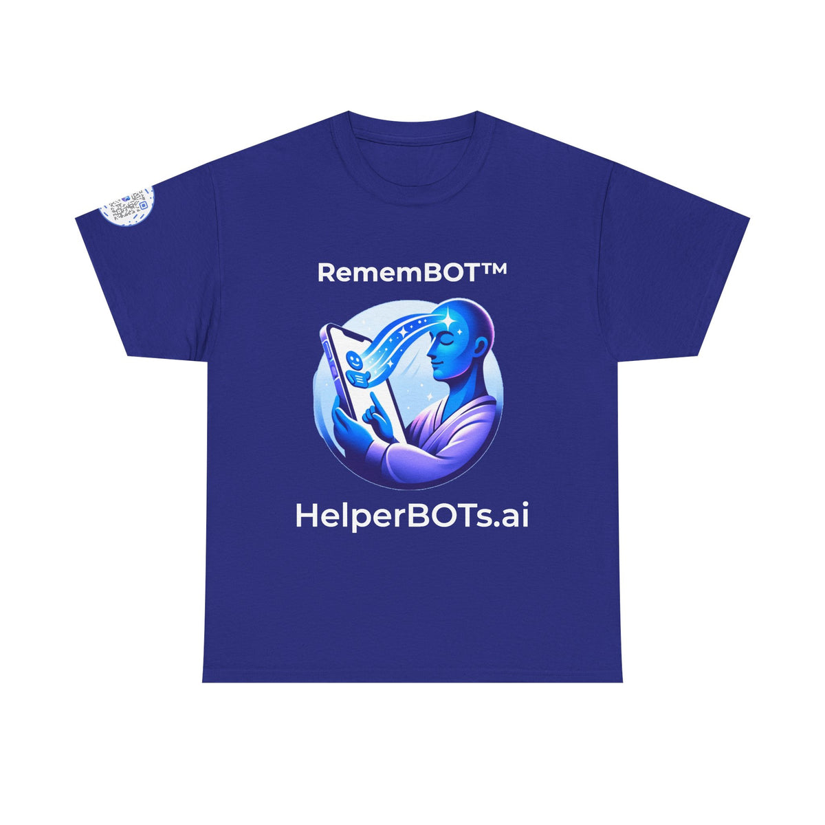 Unisex RememBOT™ Heavy Cotton Tee (Dark Edition with White Print)