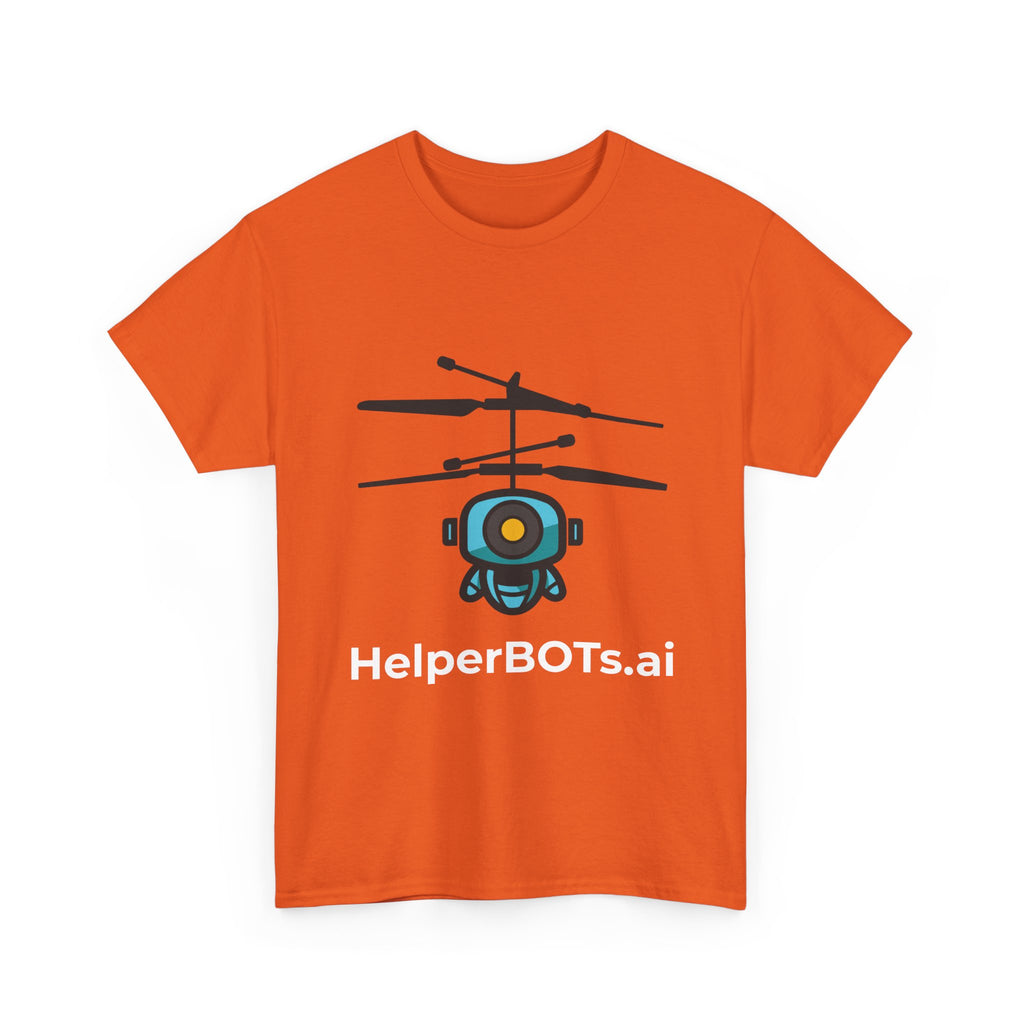 Unisex Security BOT Heavy Cotton Tee (Dark Edition white text)