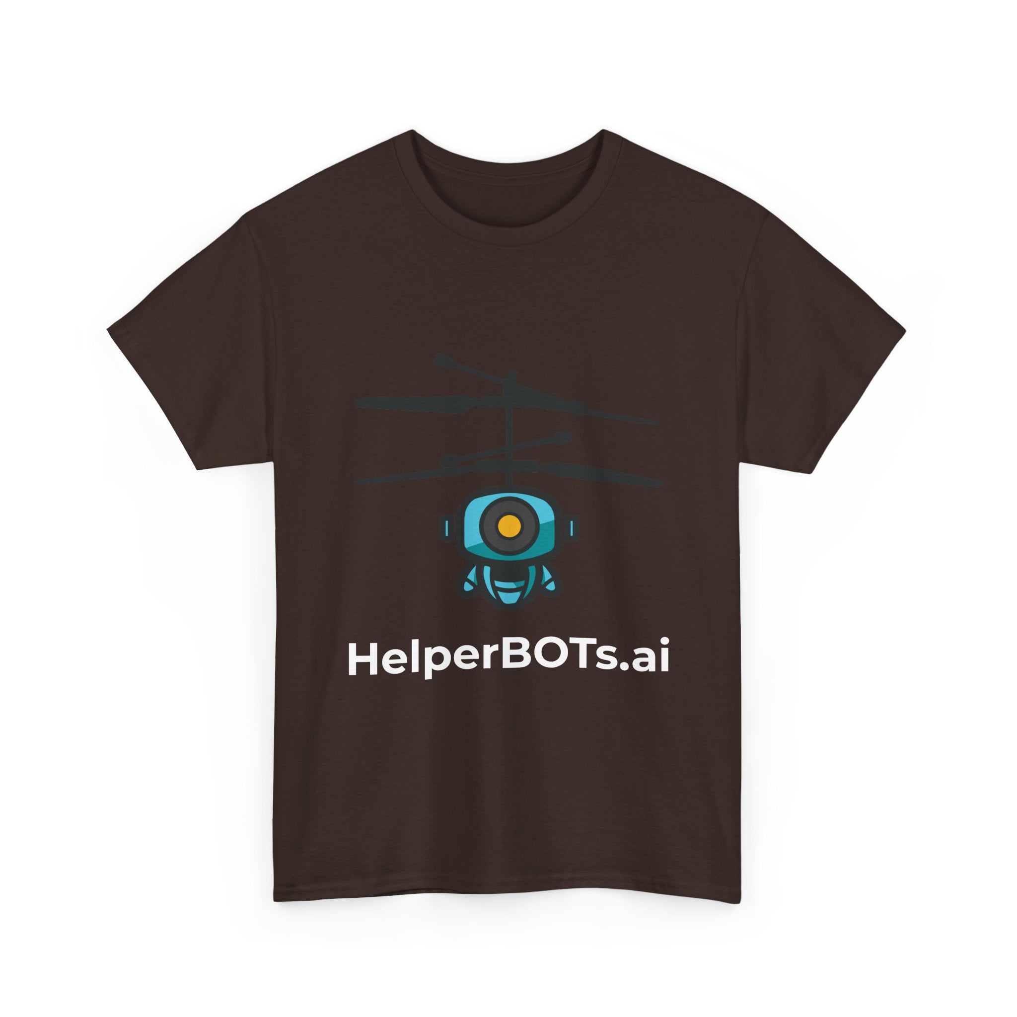 Unisex Security BOT Heavy Cotton Tee (Dark Edition white text)