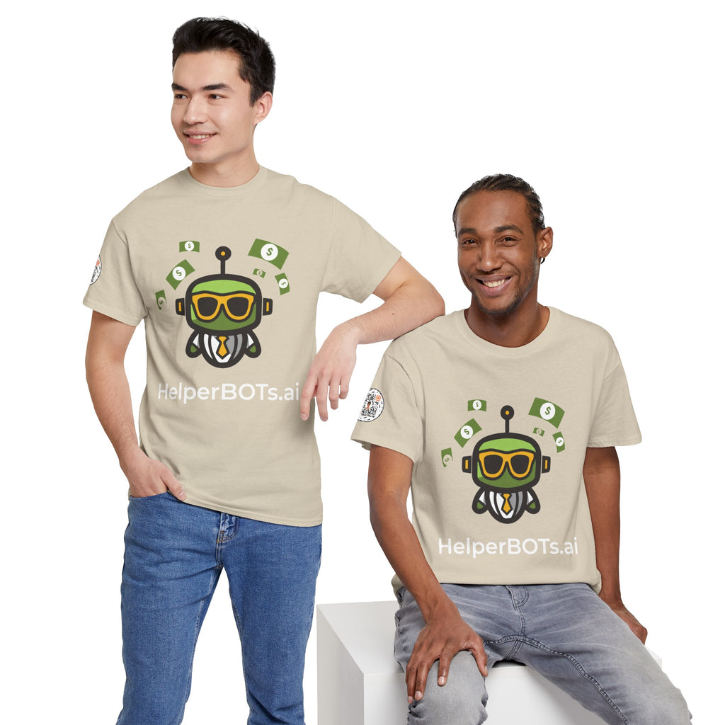 Unisex Financial BOT Heavy Cotton Tee (Dark Edition with White Print)