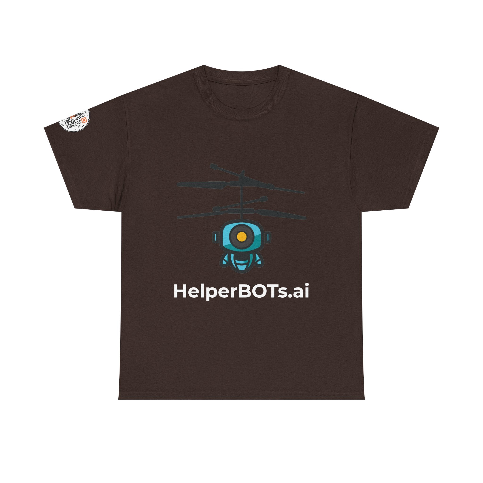 Unisex Security BOT Heavy Cotton Tee (Dark Edition with White Print)