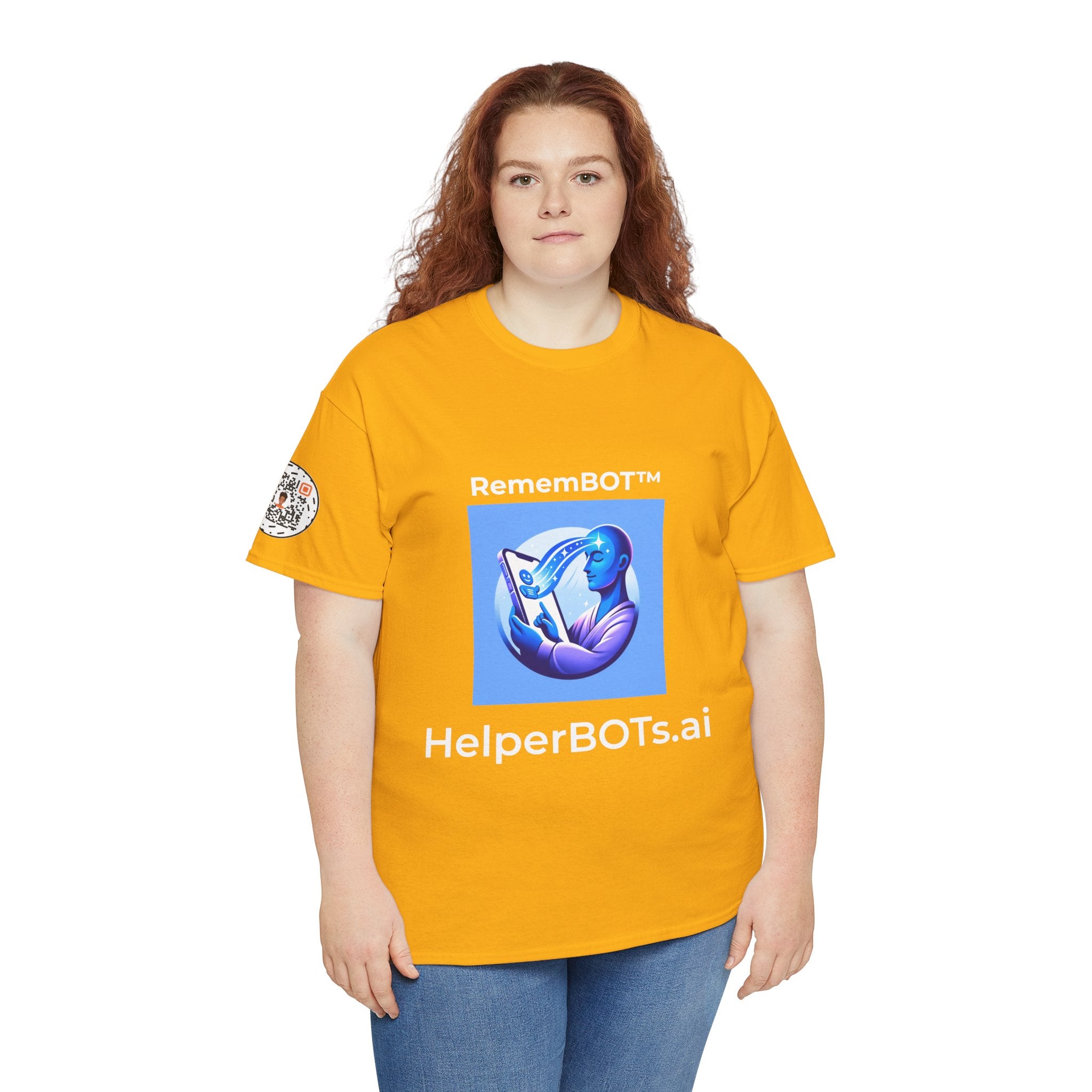 Unisex RememBOT™ Heavy Cotton Tee (Light Edition with White Lettering)
