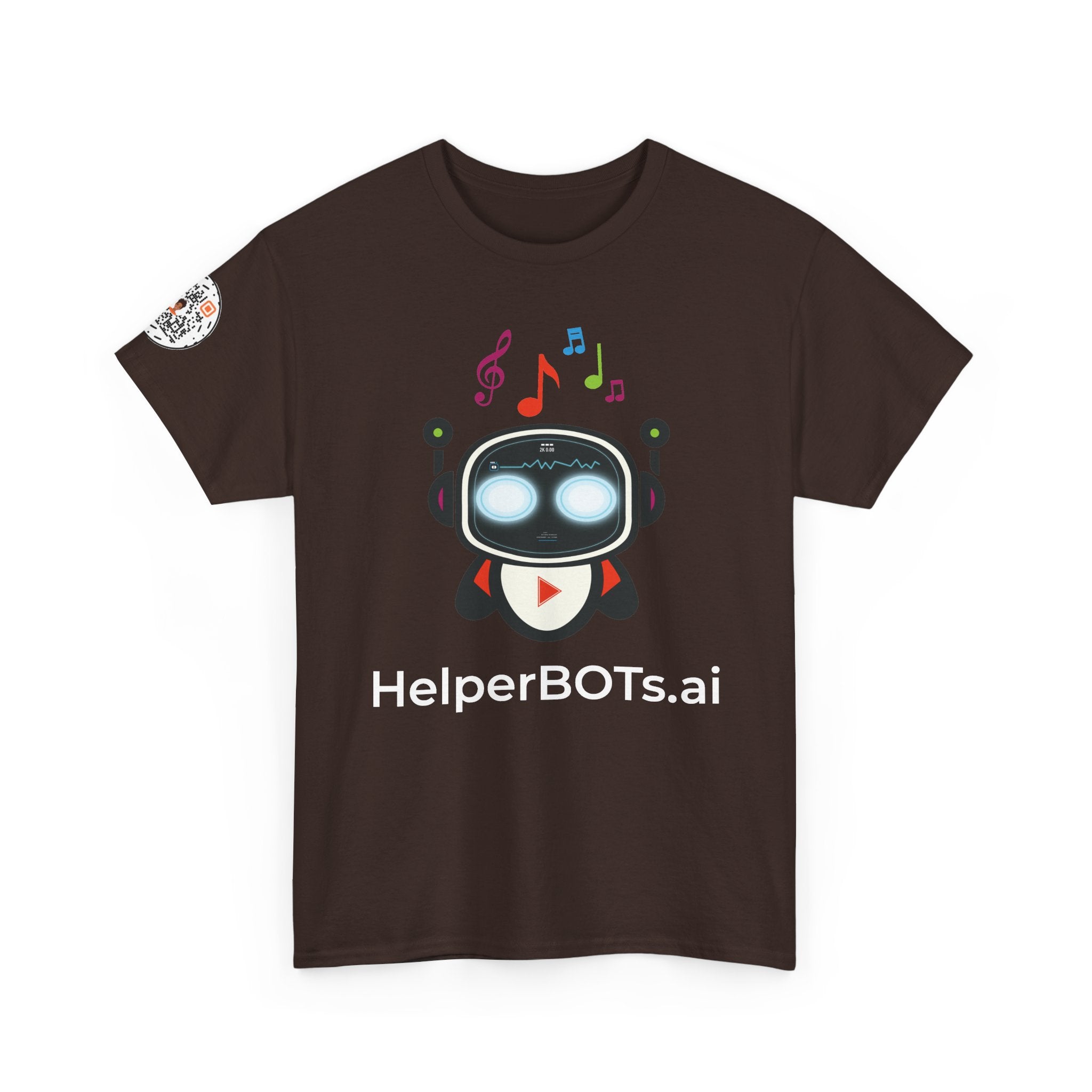 Unisex Music BOT Heavy Cotton Tee (Dark Edition with White Print)