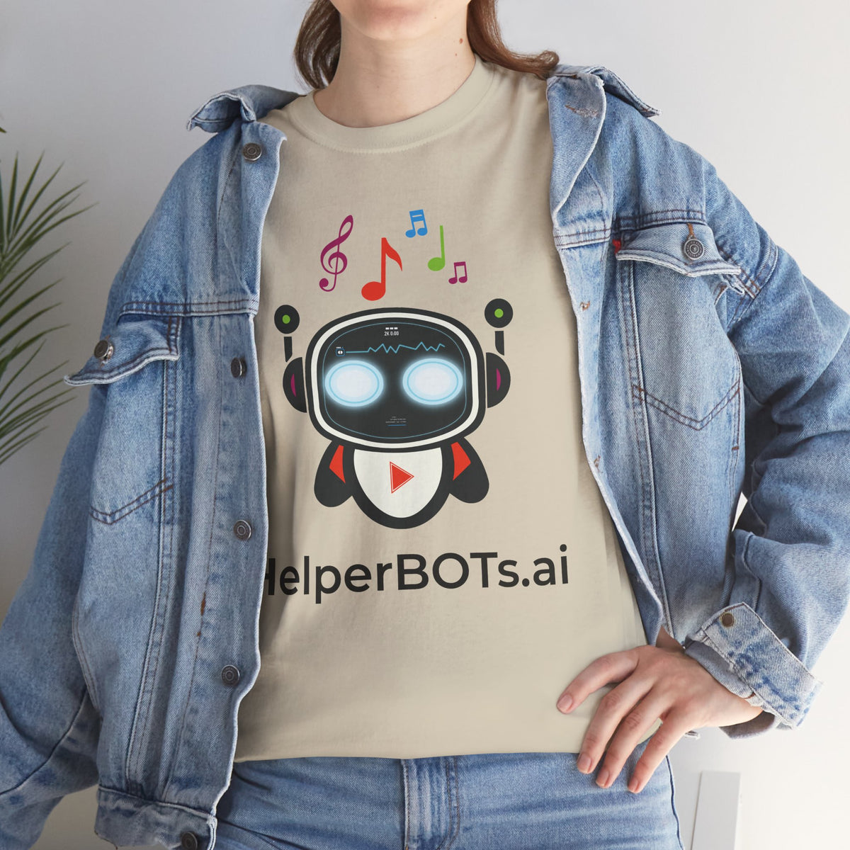 Unisex Music BOT Heavy Cotton Tee (Light Edition with Black Print)