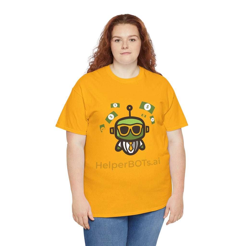 Unisex Financial BOT Heavy Cotton Tee (Dark Edition with Gold Print)