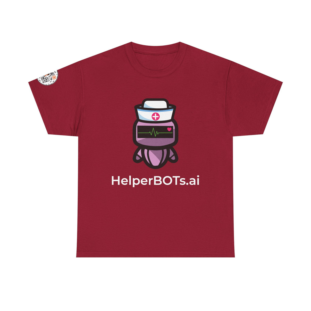 Unisex Healthcare BOT Heavy Cotton Tee (Dark Edition with White Print)