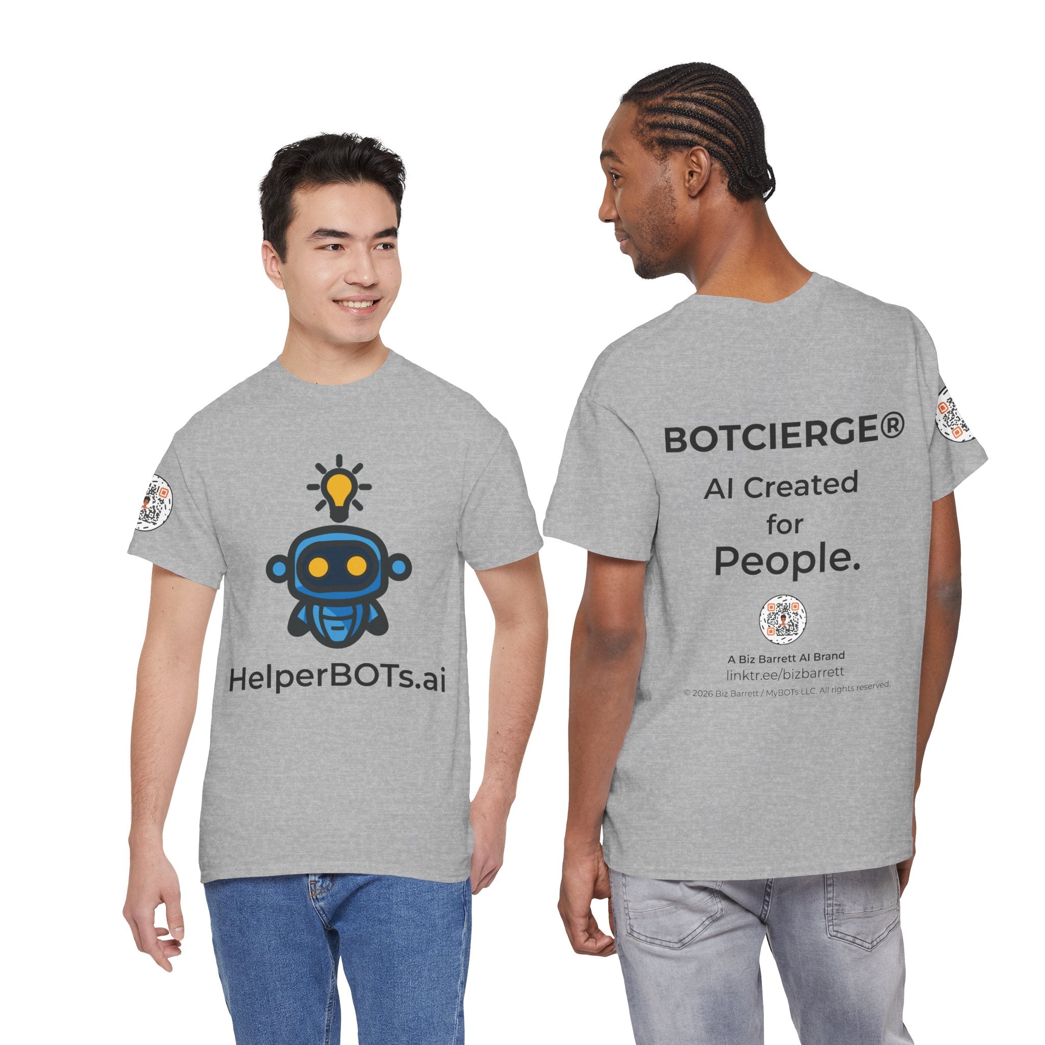 Unisex Personal Development BOT Heavy Cotton Tee (Light Edition with Black Print)