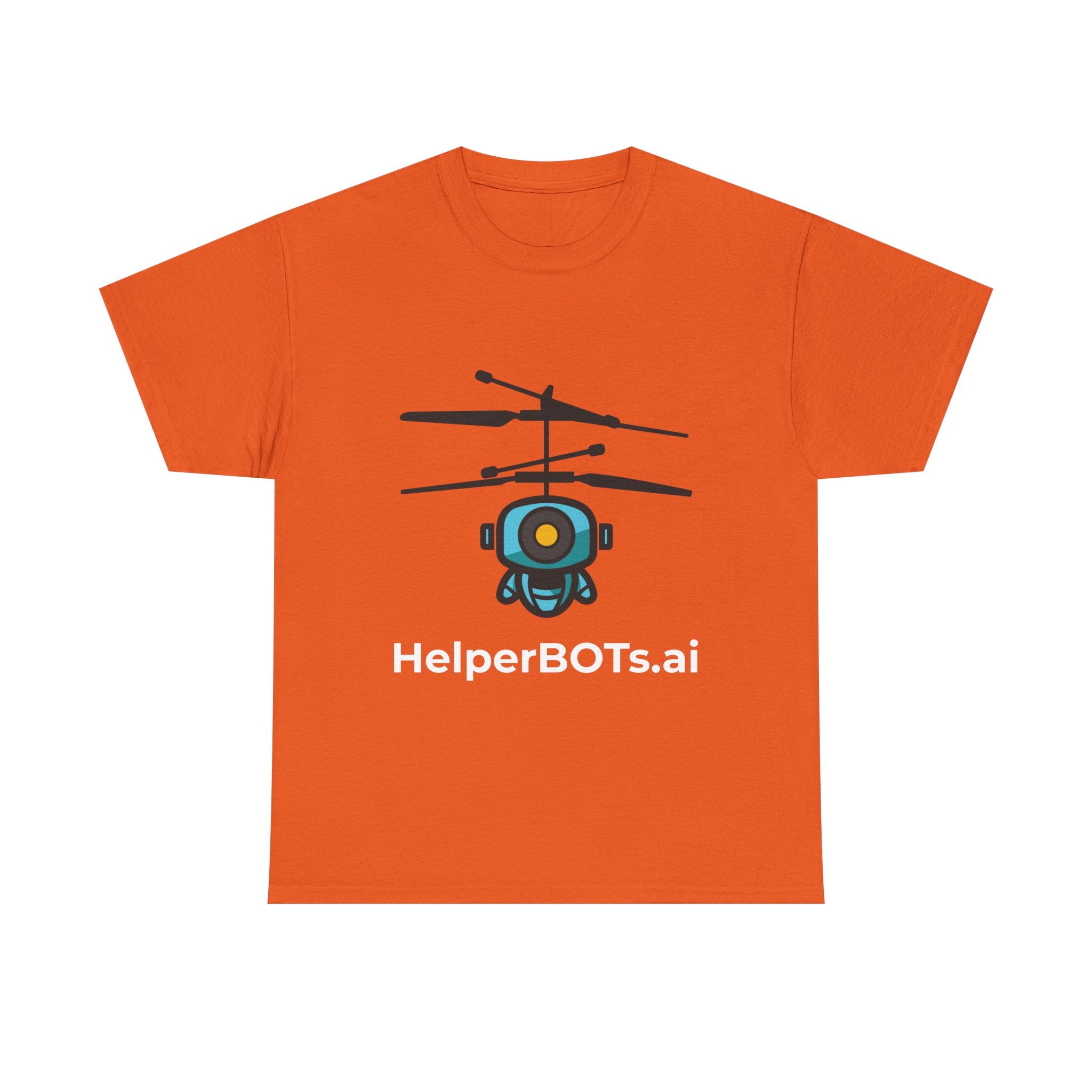 Unisex Security BOT Heavy Cotton Tee (Dark Edition white text)
