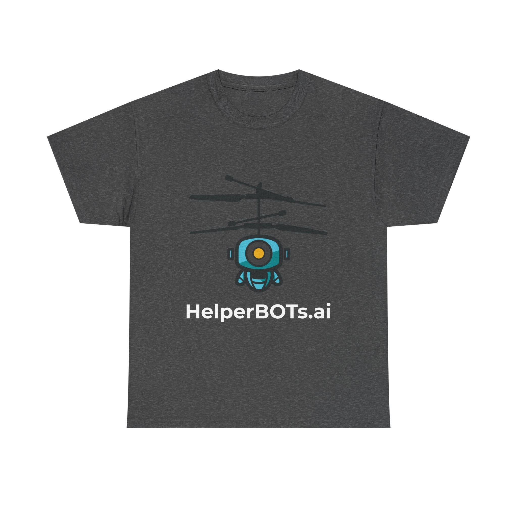 Unisex Security BOT Heavy Cotton Tee (Dark Edition white text)