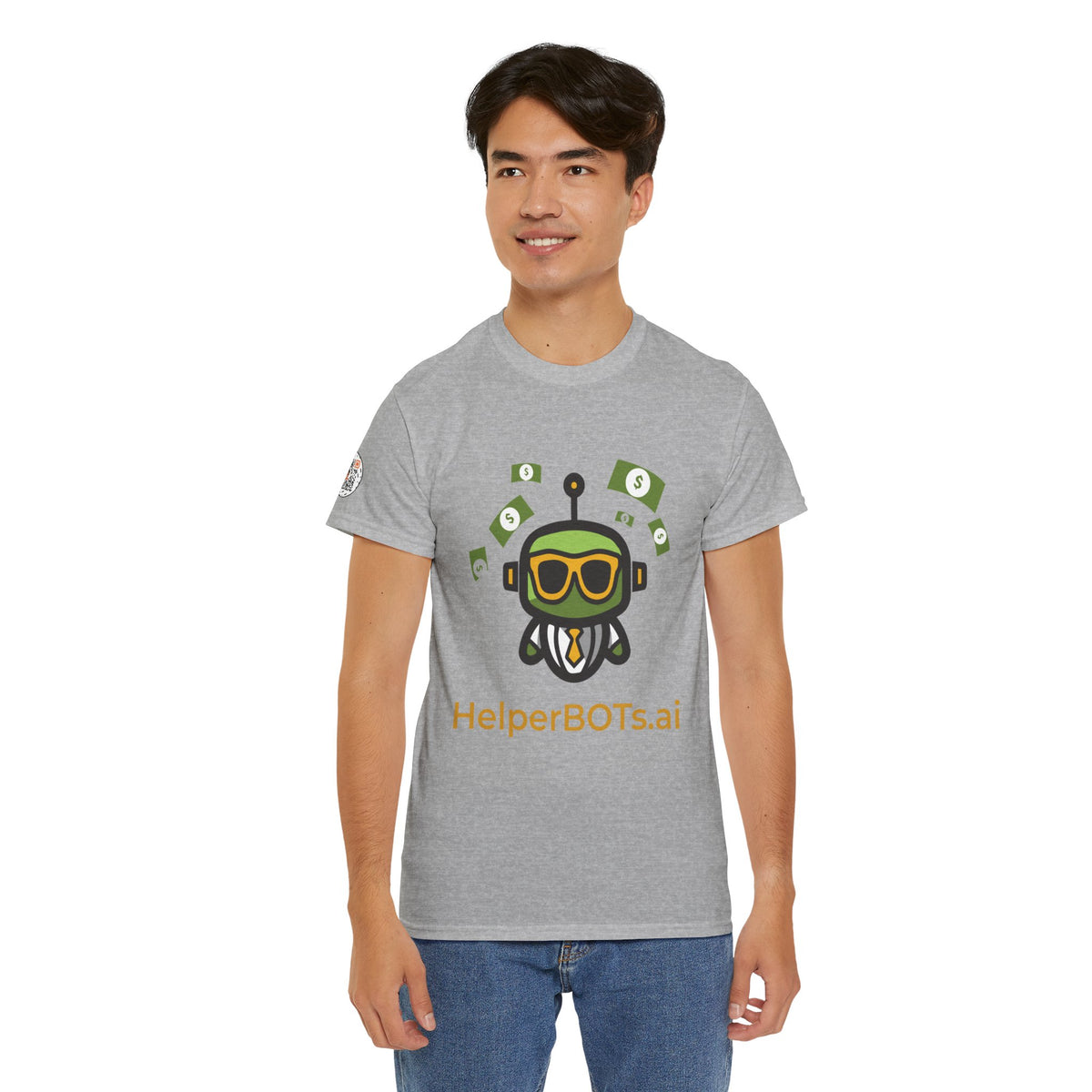 Unisex Financial BOT Heavy Cotton Tee (Light Edition with Gold Print)