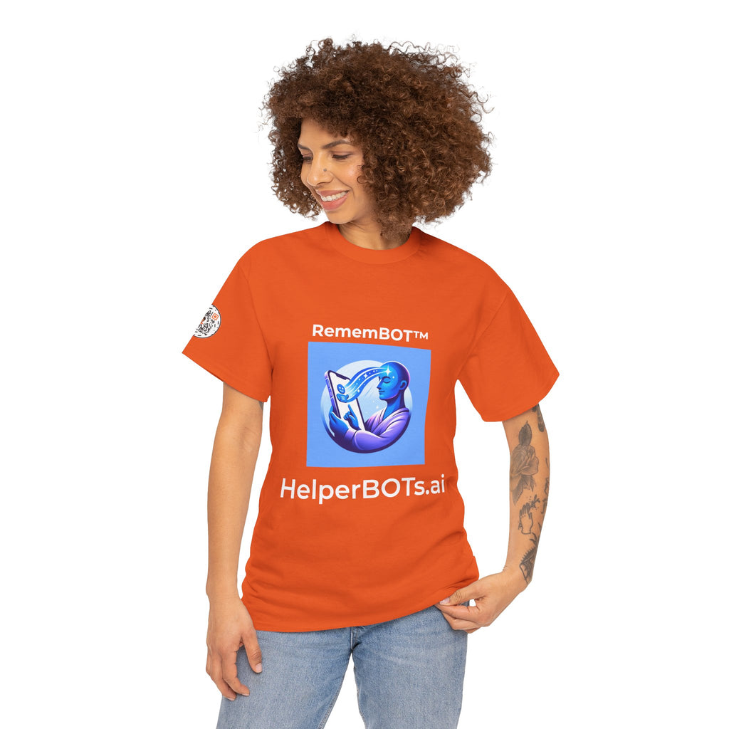 Unisex RememBOT™ Heavy Cotton Tee (Light Edition with White Lettering)