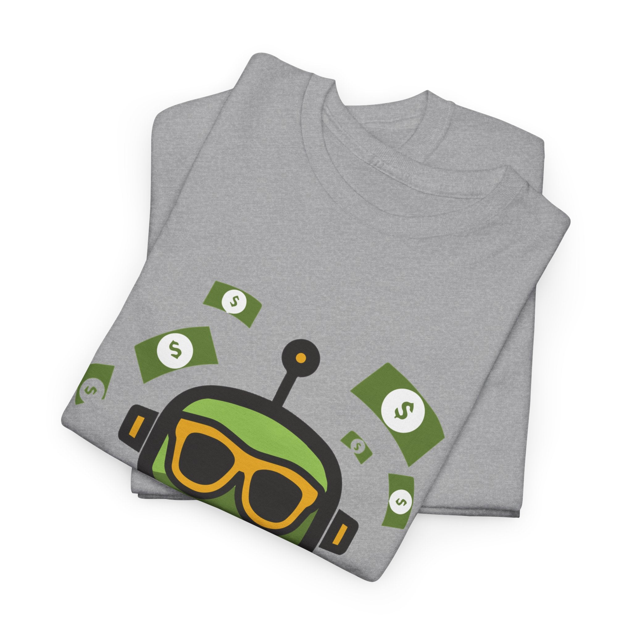 Unisex Financial BOT Heavy Cotton Tee (Dark Edition with Gold Print)