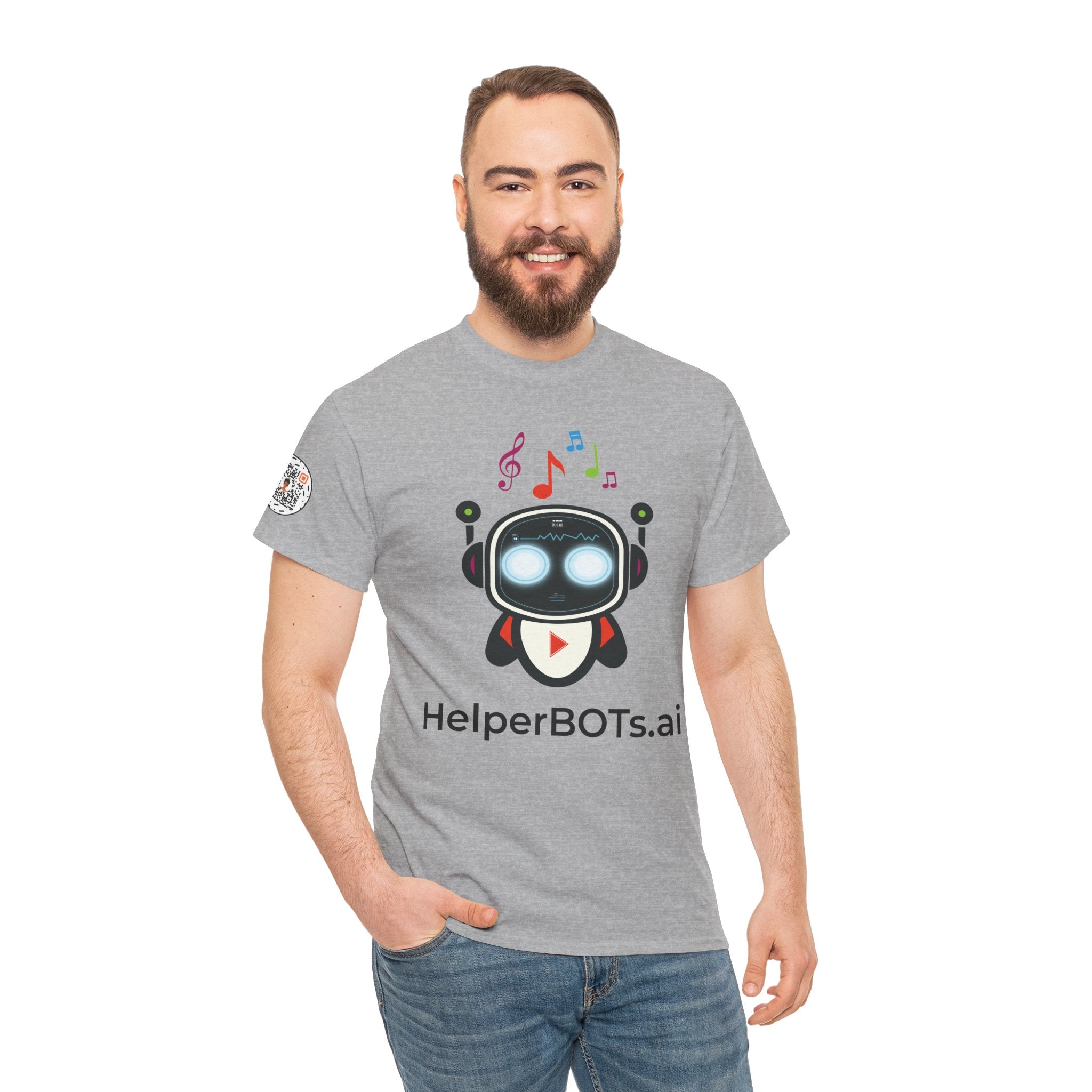 Unisex Music BOT Heavy Cotton Tee (Light Edition with Black Print)