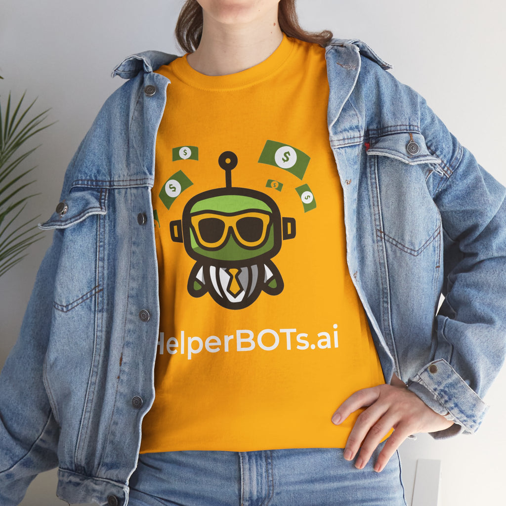 Unisex Financial BOT Heavy Cotton Tee (Dark Edition with White Print)
