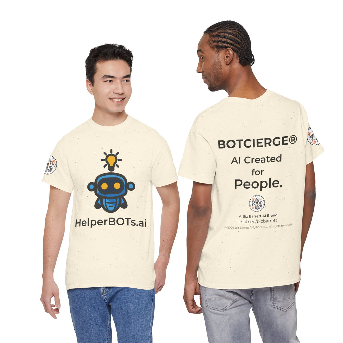 Unisex Personal Development BOT Heavy Cotton Tee (Light Edition with Black Print)