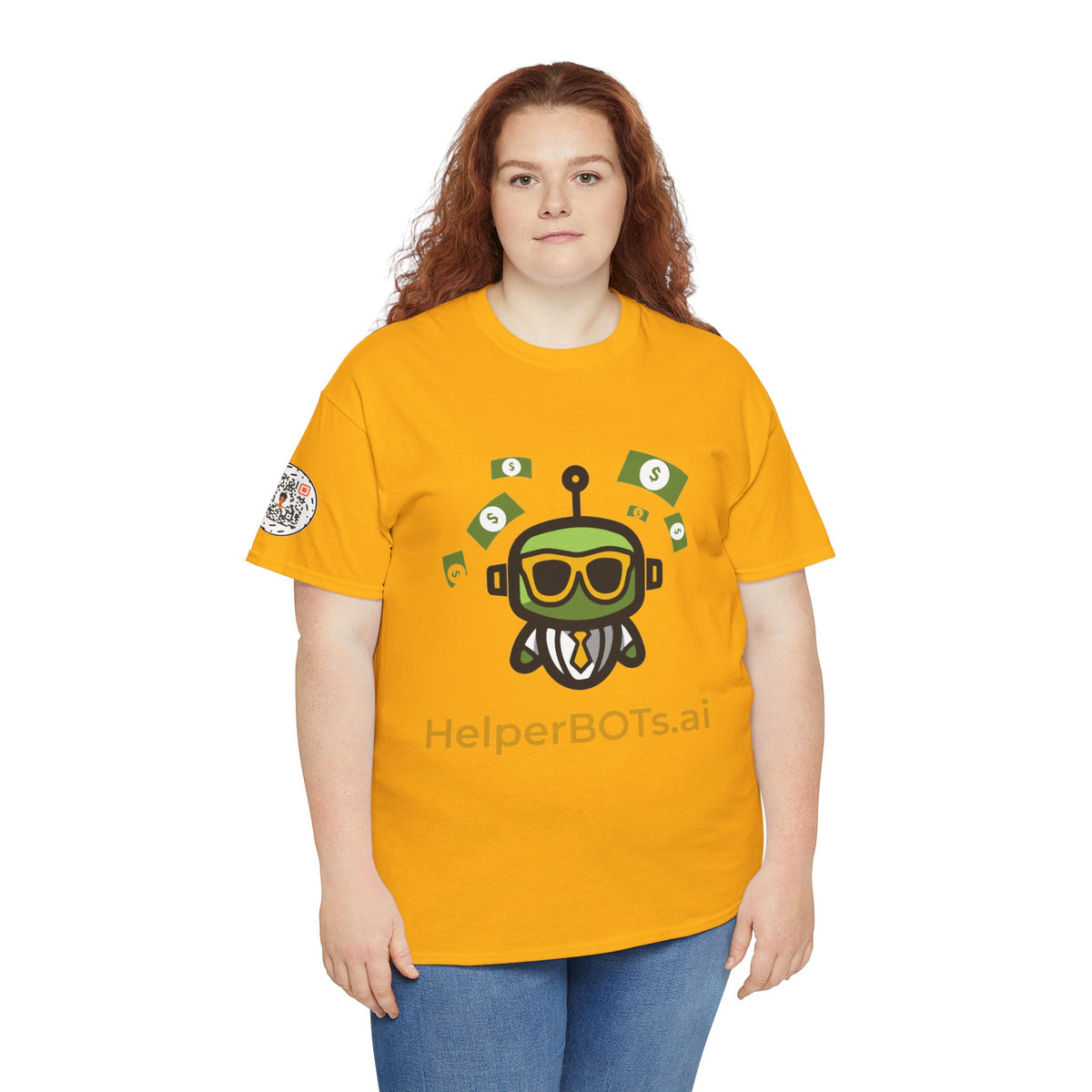 Unisex Financial BOT Heavy Cotton Tee (Light Edition with Gold Print)