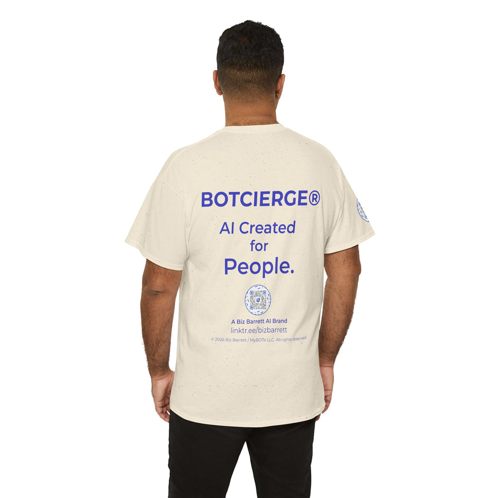 Unisex RememBOT™ Heavy Cotton Tee (Light Edition with Purple Print)