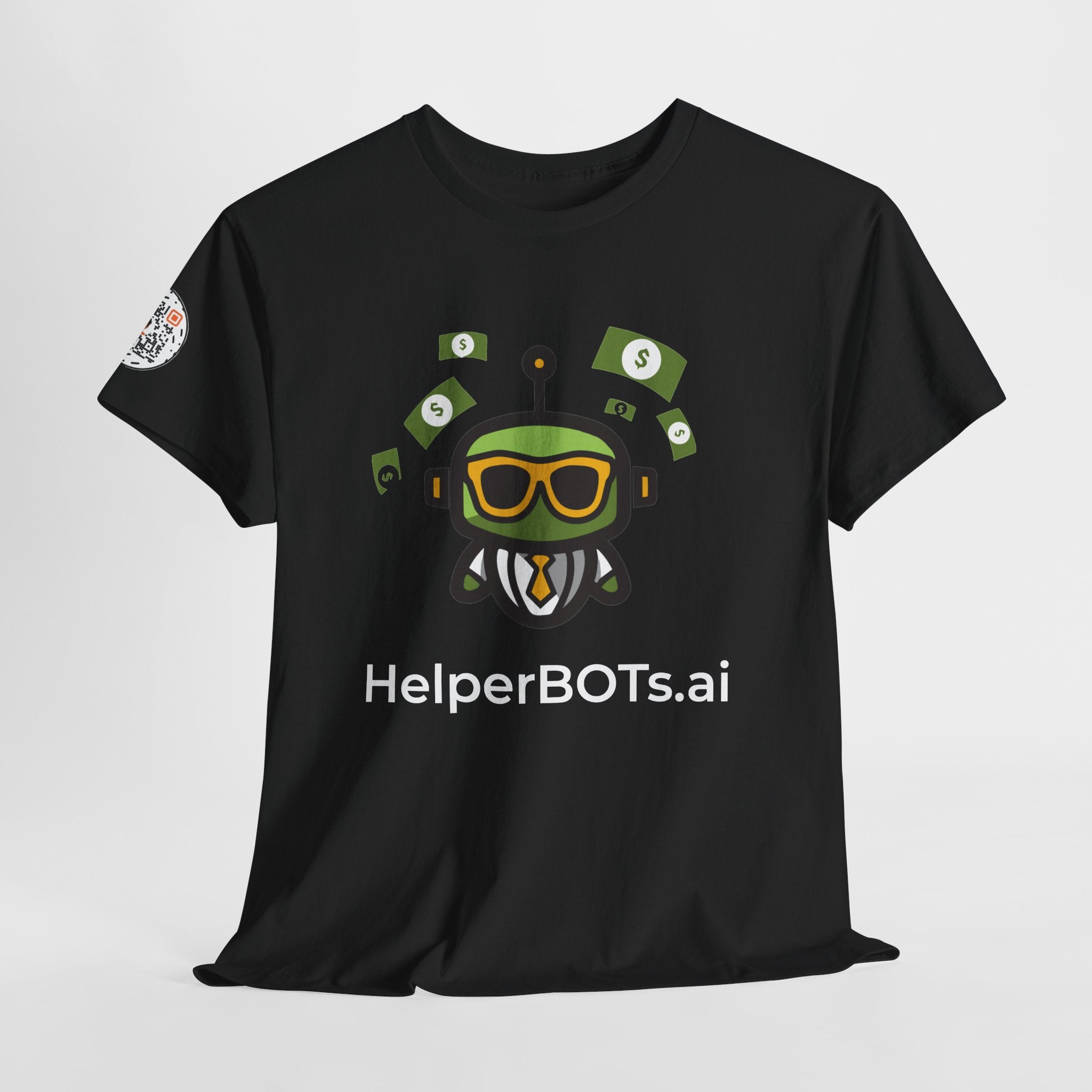 Unisex Financial BOT Heavy Cotton Tee (Dark Edition with White Print)