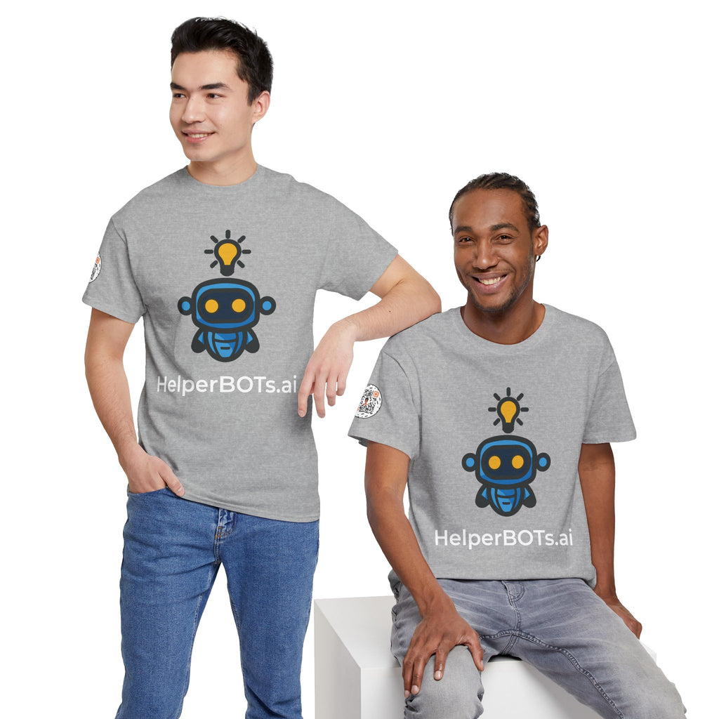 Unisex Personal Development BOT Heavy Cotton Tee (Dark Edition with White Print)