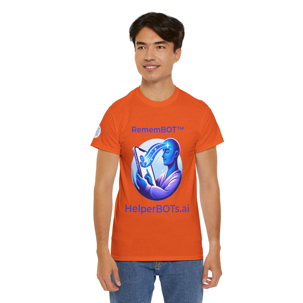 Unisex RememBOT™ Heavy Cotton Tee (Light Edition with Purple Print)