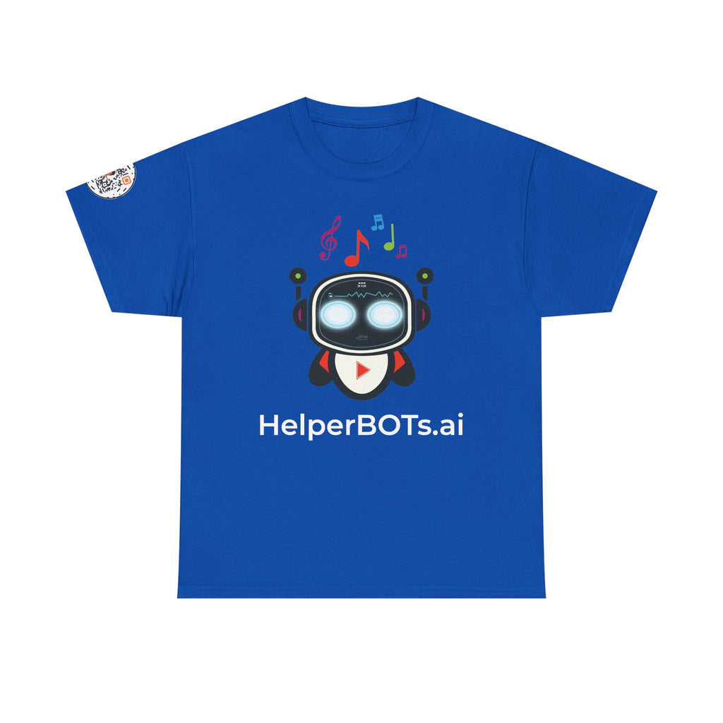 Unisex Music BOT Heavy Cotton Tee (Dark Edition with White Print)