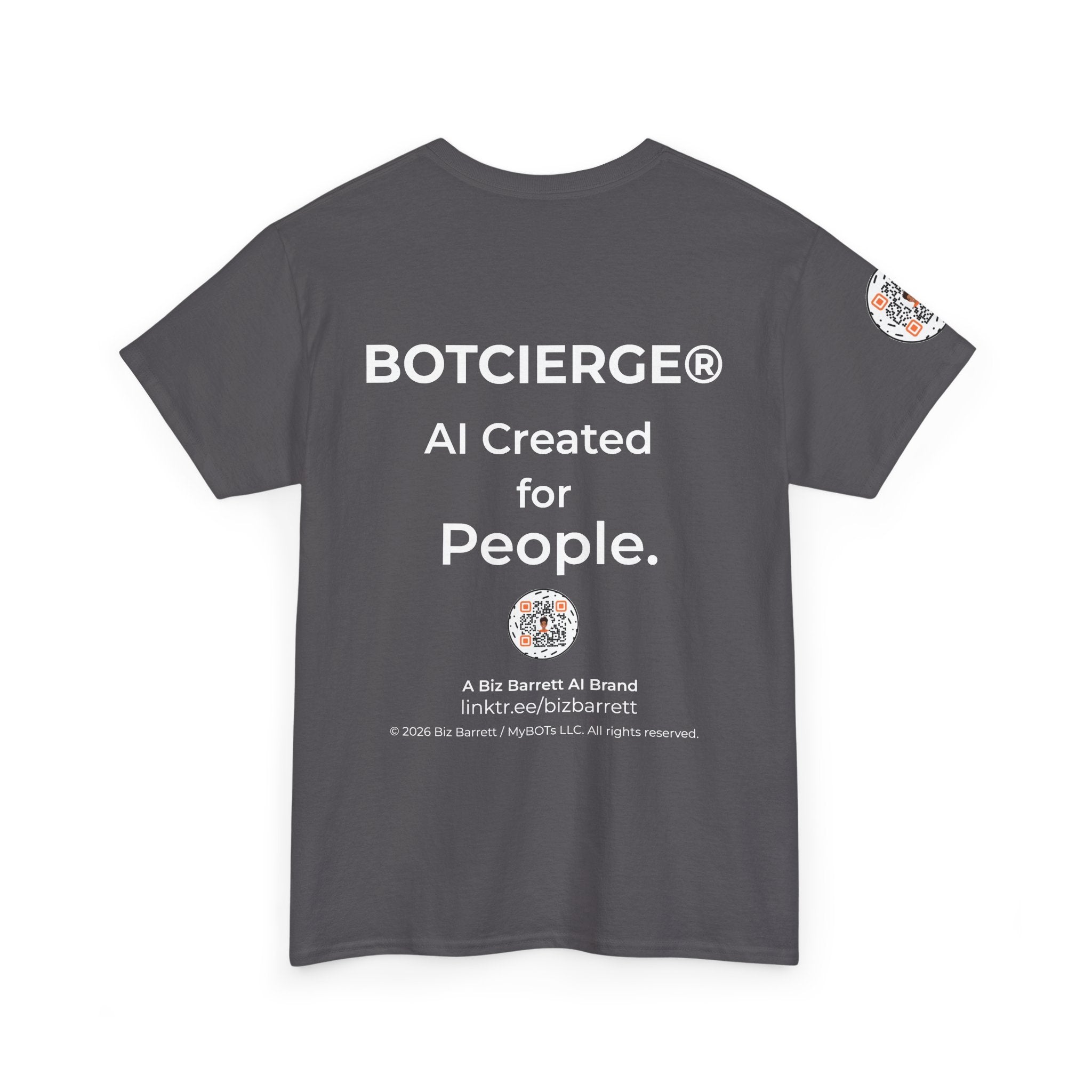 Unisex Music BOT Heavy Cotton Tee (Dark Edition with White Print)