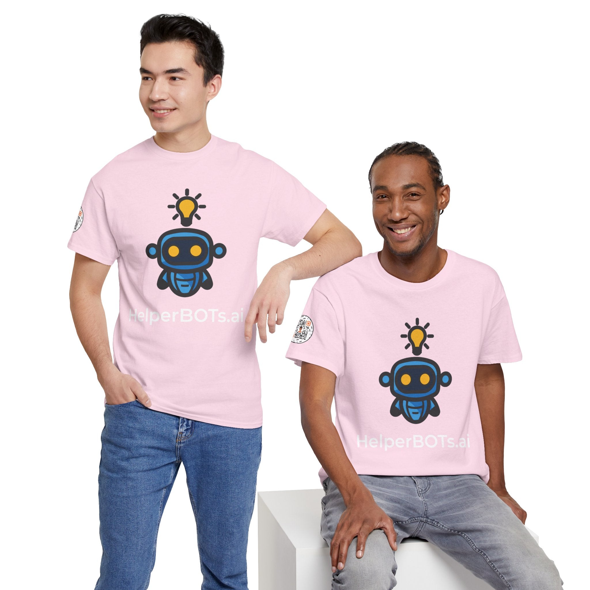 Unisex Personal Development BOT Heavy Cotton Tee (Dark Edition with White Print)