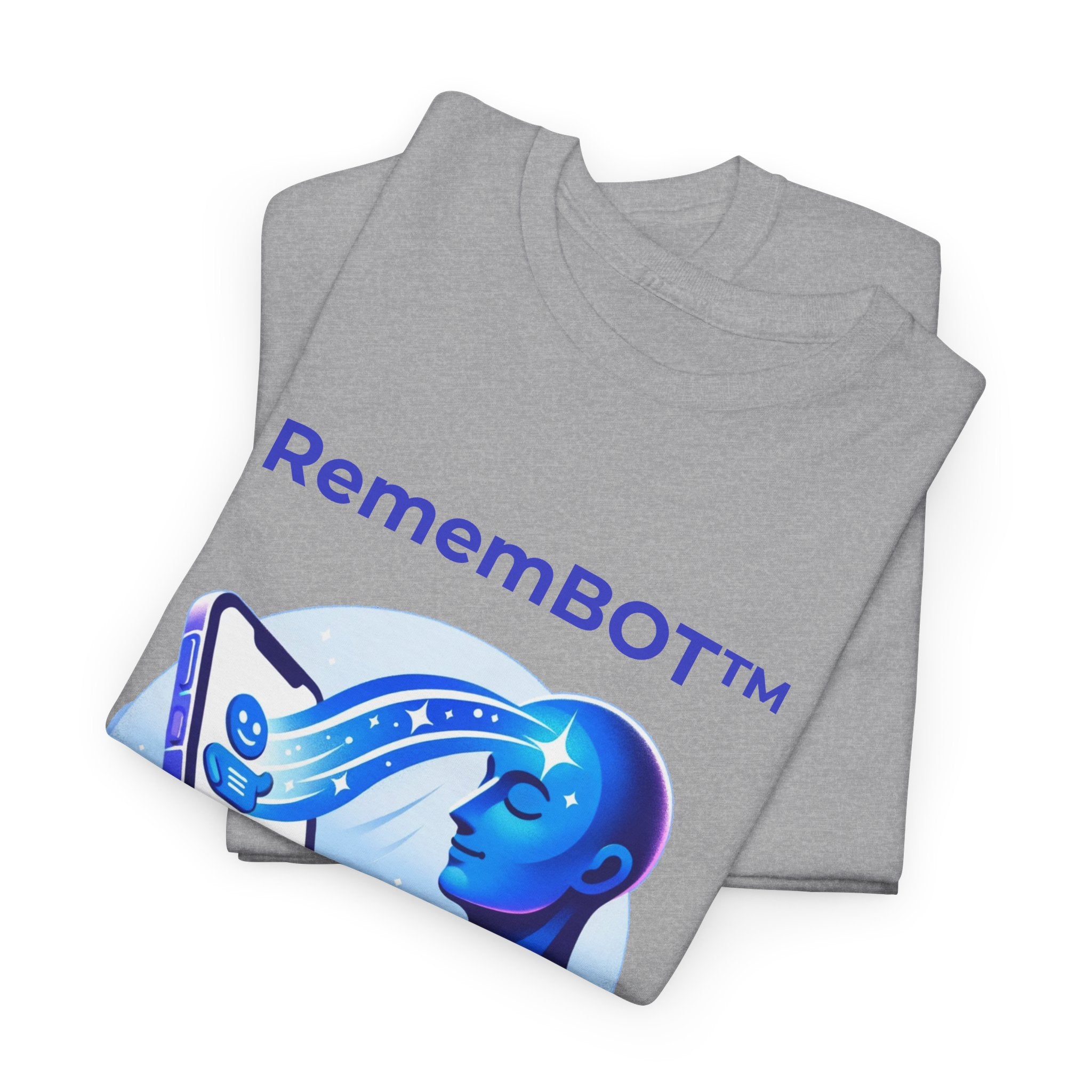 Unisex RememBOT™ Heavy Cotton Tee (Light Edition with Purple Print)