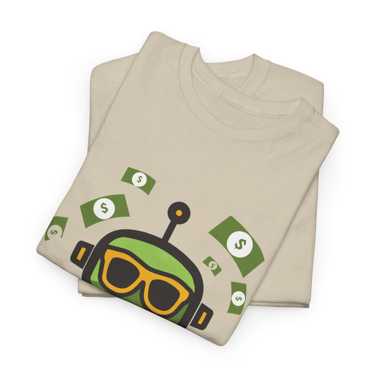 Unisex Financial BOT Heavy Cotton Tee (Dark Edition with Gold Print)
