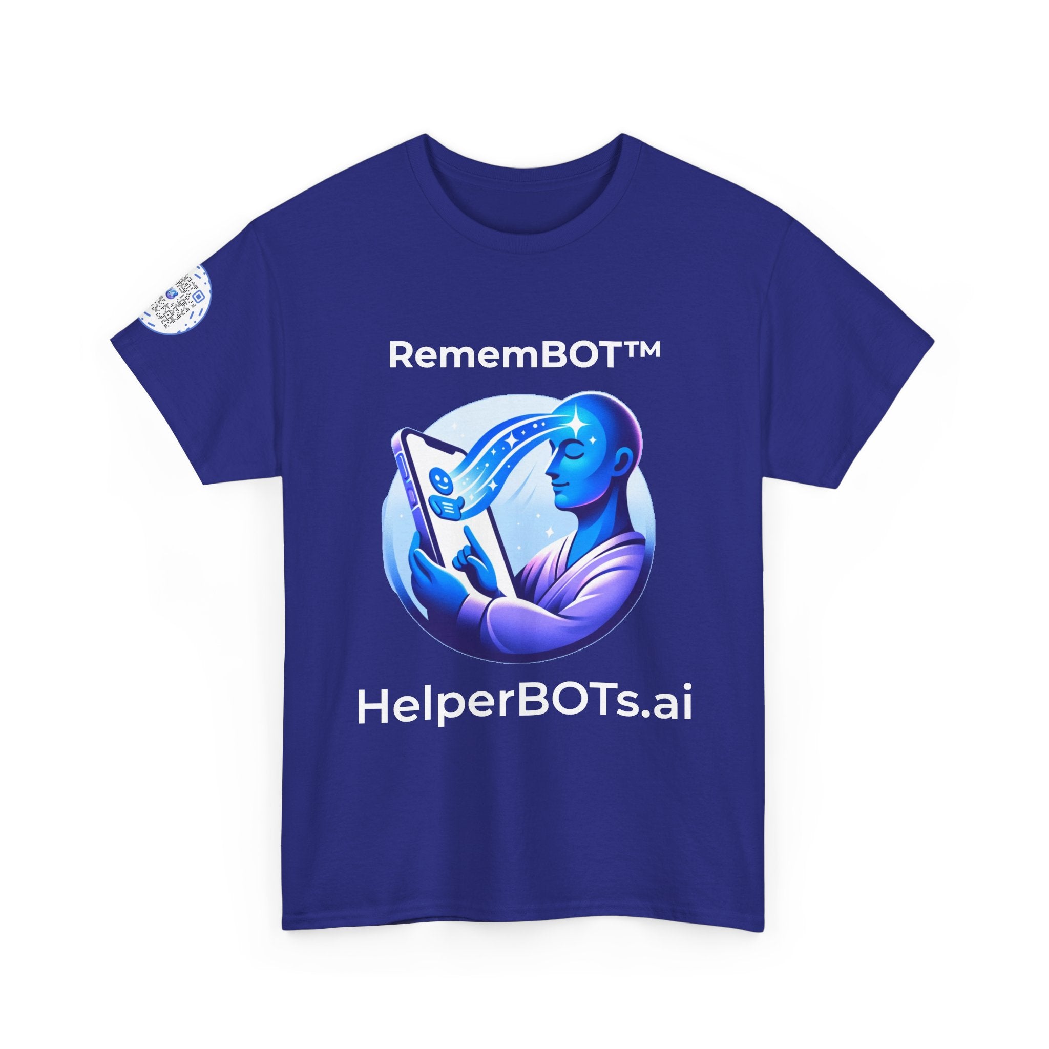 Unisex RememBOT™ Heavy Cotton Tee (Dark Edition with White Print)