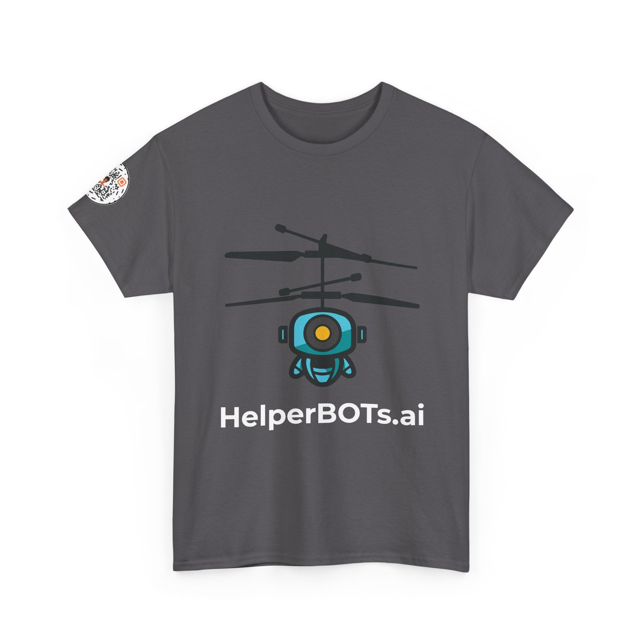 Unisex Security BOT Heavy Cotton Tee (Dark Edition with White Print)