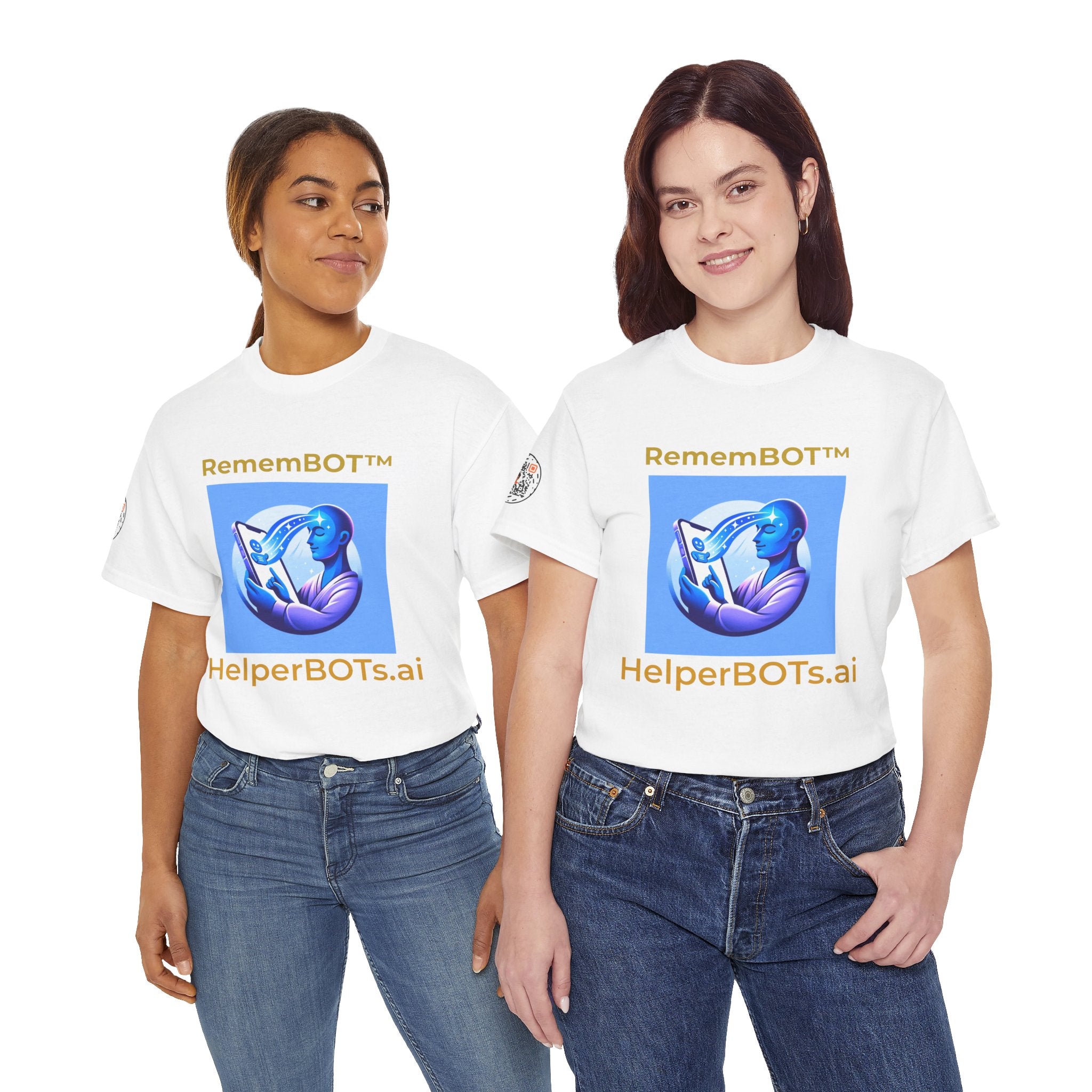 Unisex RememBOT™ Heavy Cotton Tee (Light Edition with Gold Lettering)