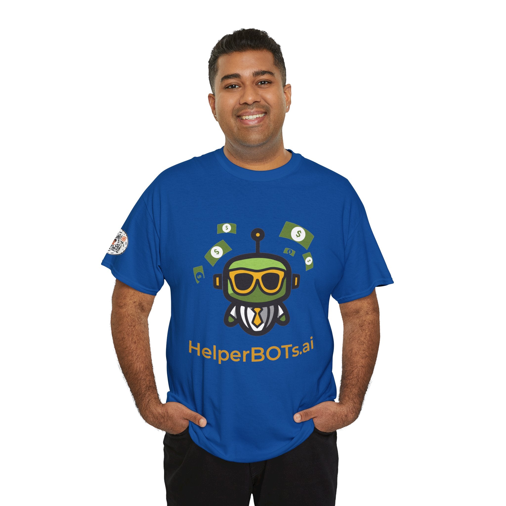 Unisex Financial BOT Heavy Cotton Tee (Dark Edition with Gold Print)