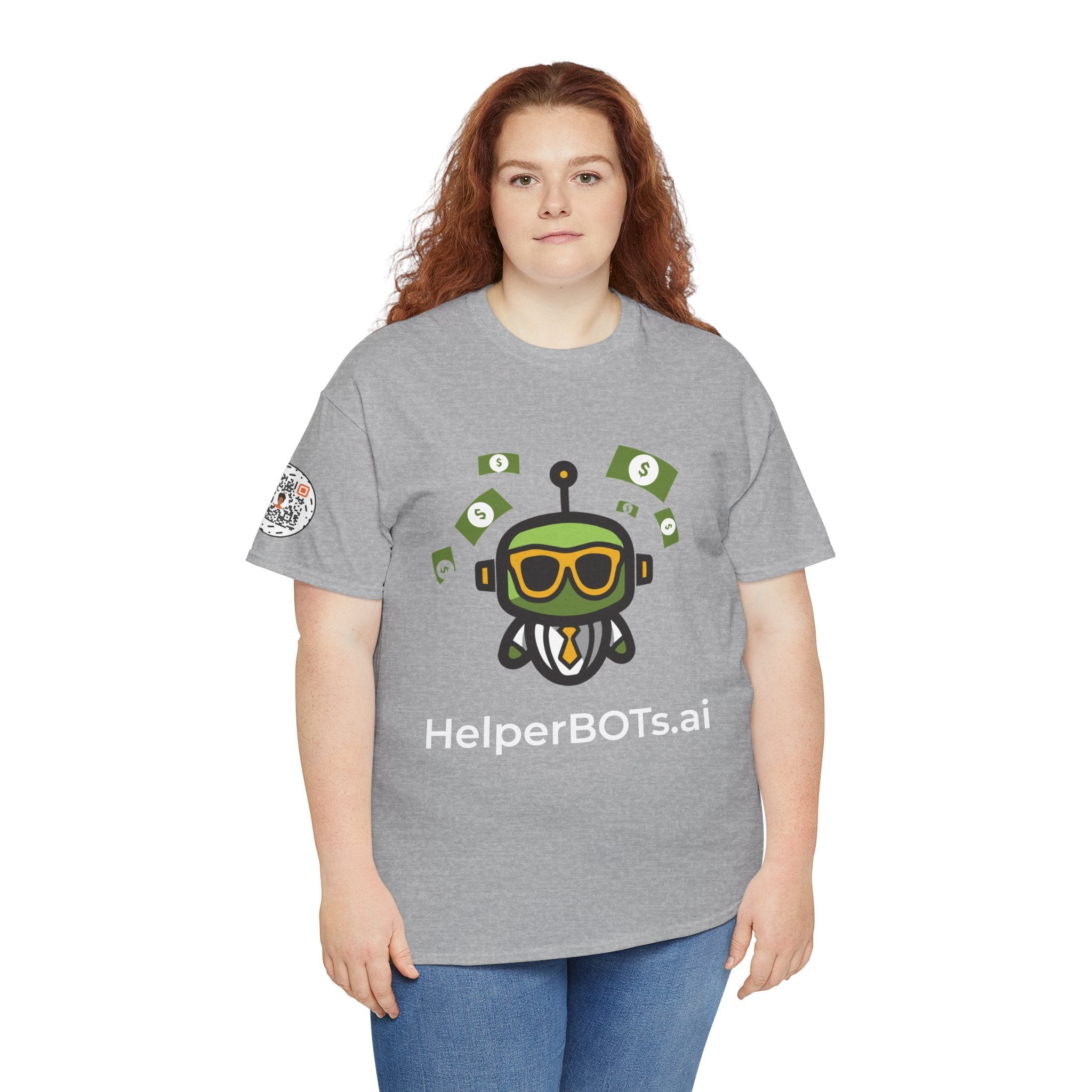 Unisex Financial BOT Heavy Cotton Tee (Dark Edition with White Print)
