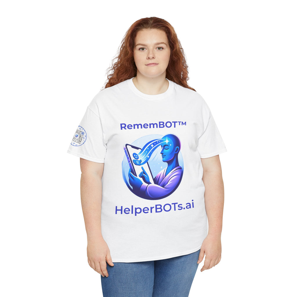Unisex RememBOT™ Heavy Cotton Tee (Light Edition with Purple Print)
