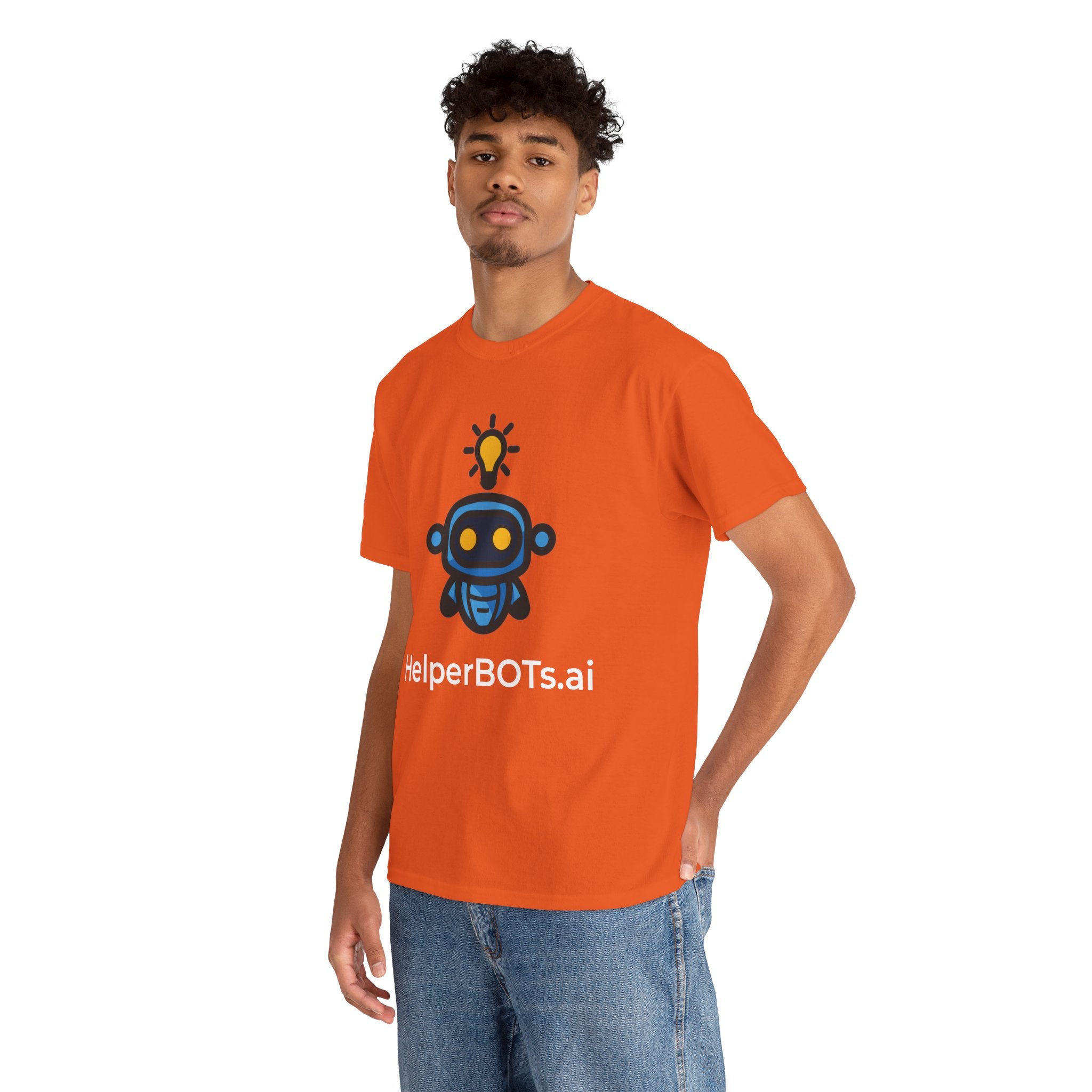 Unisex Personal Development BOT Heavy Cotton Tee (Dark Edition with White Print)