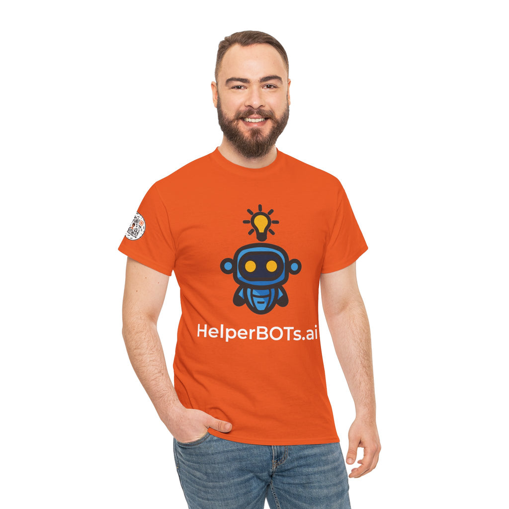 Unisex Personal Development BOT Heavy Cotton Tee (Dark Edition with White Print)