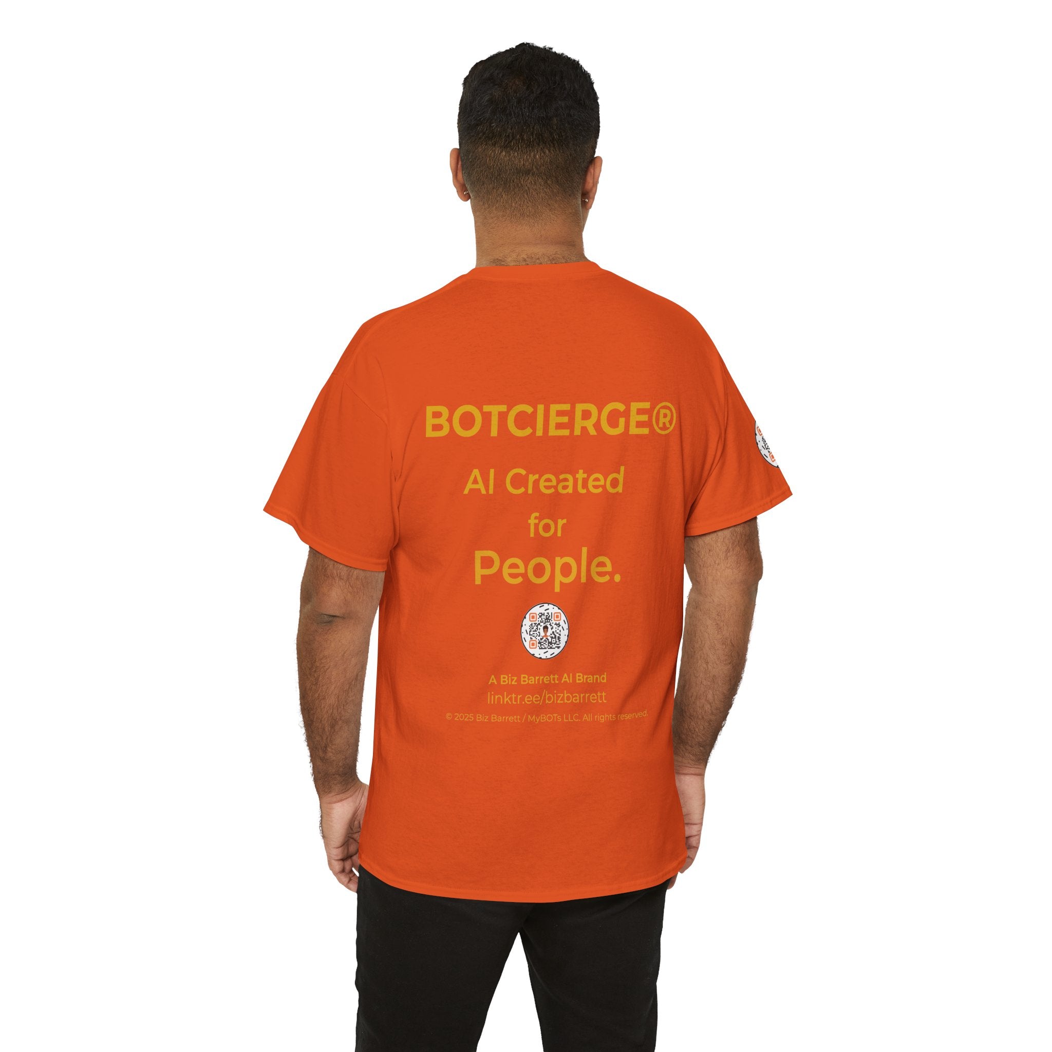 Unisex RememBOT™ Heavy Cotton Tee (Light Edition with Gold Lettering)