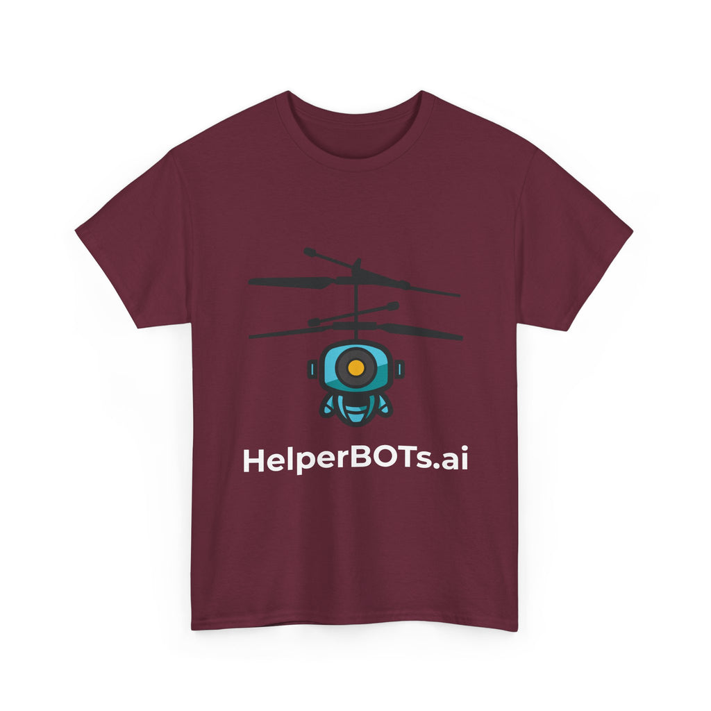 Unisex Security BOT Heavy Cotton Tee (Dark Edition white text)