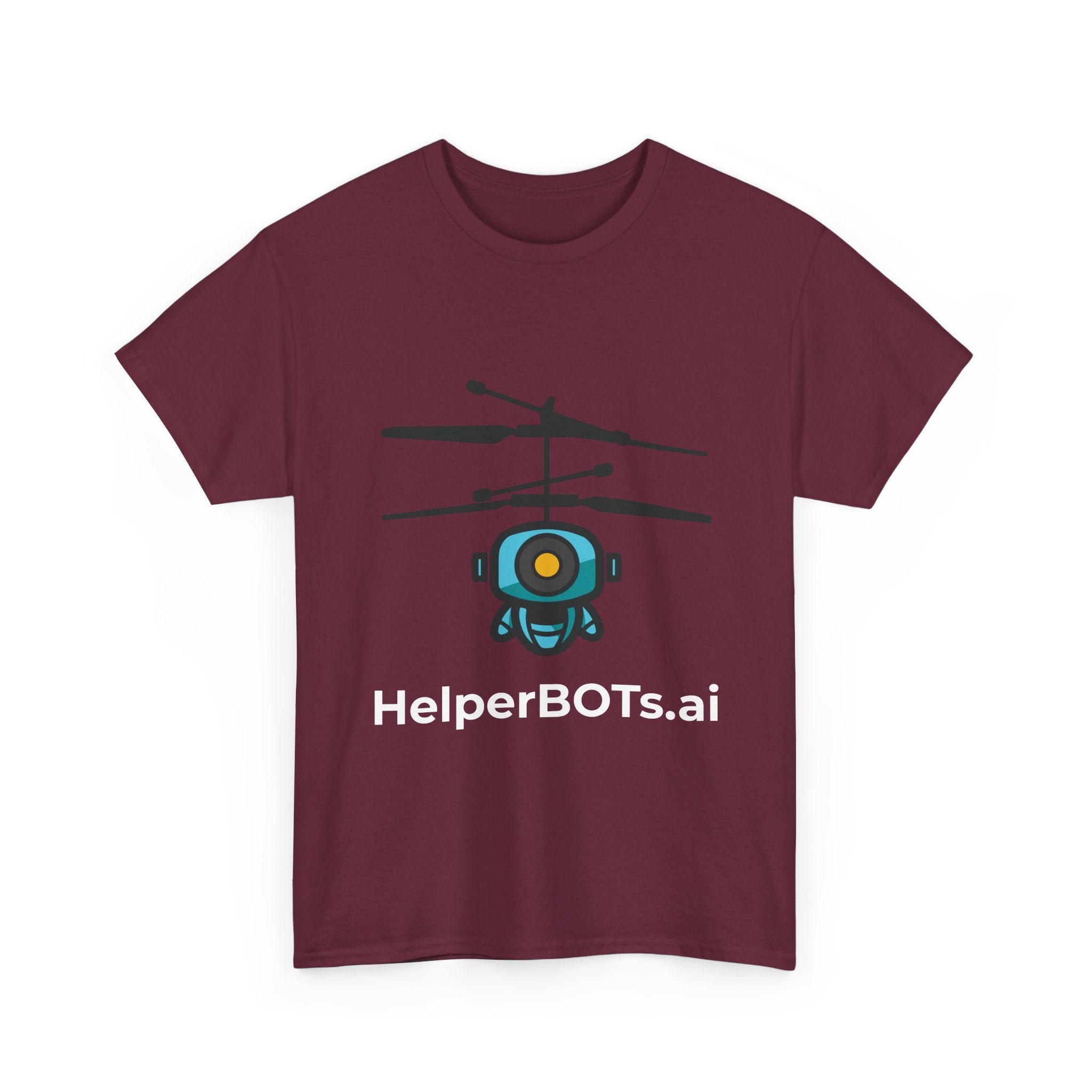 Unisex Security BOT Heavy Cotton Tee (Dark Edition white text)