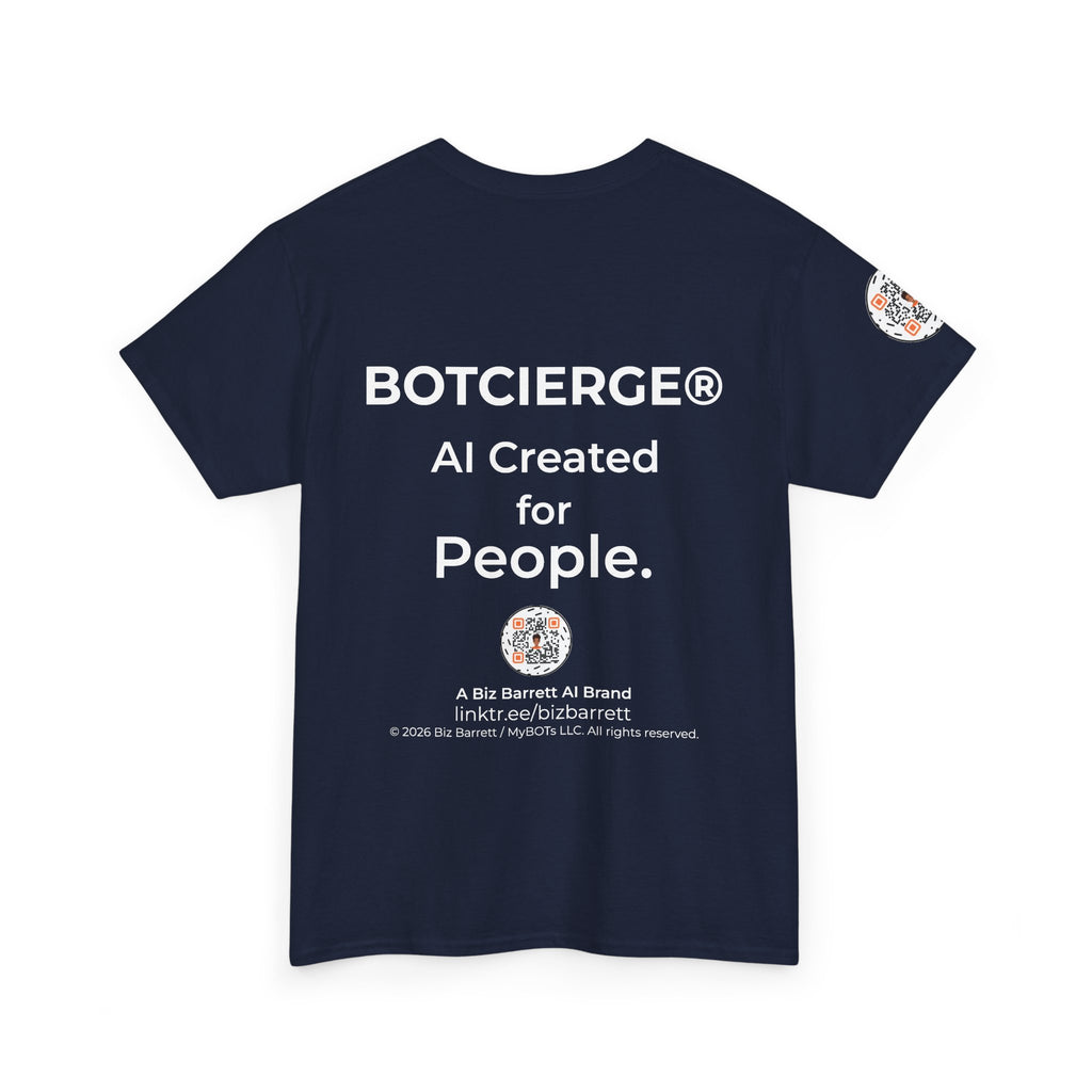 Unisex Love and Relationships BOT Heavy Cotton Tee (Dark Edition with White Print)